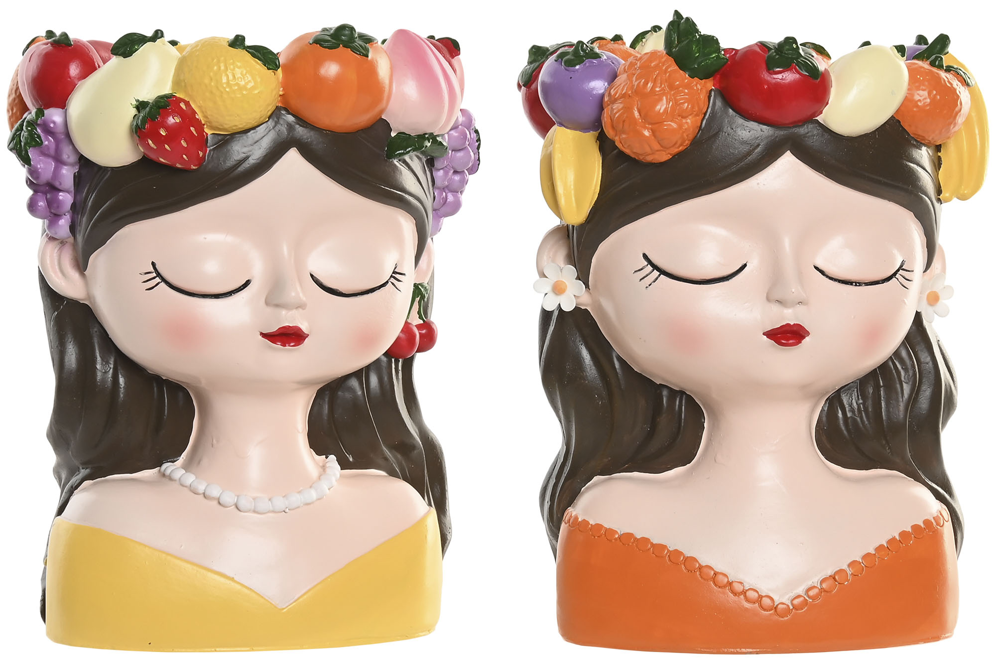 MACETERO RESINA 20X18X25 CHICA NARANJA