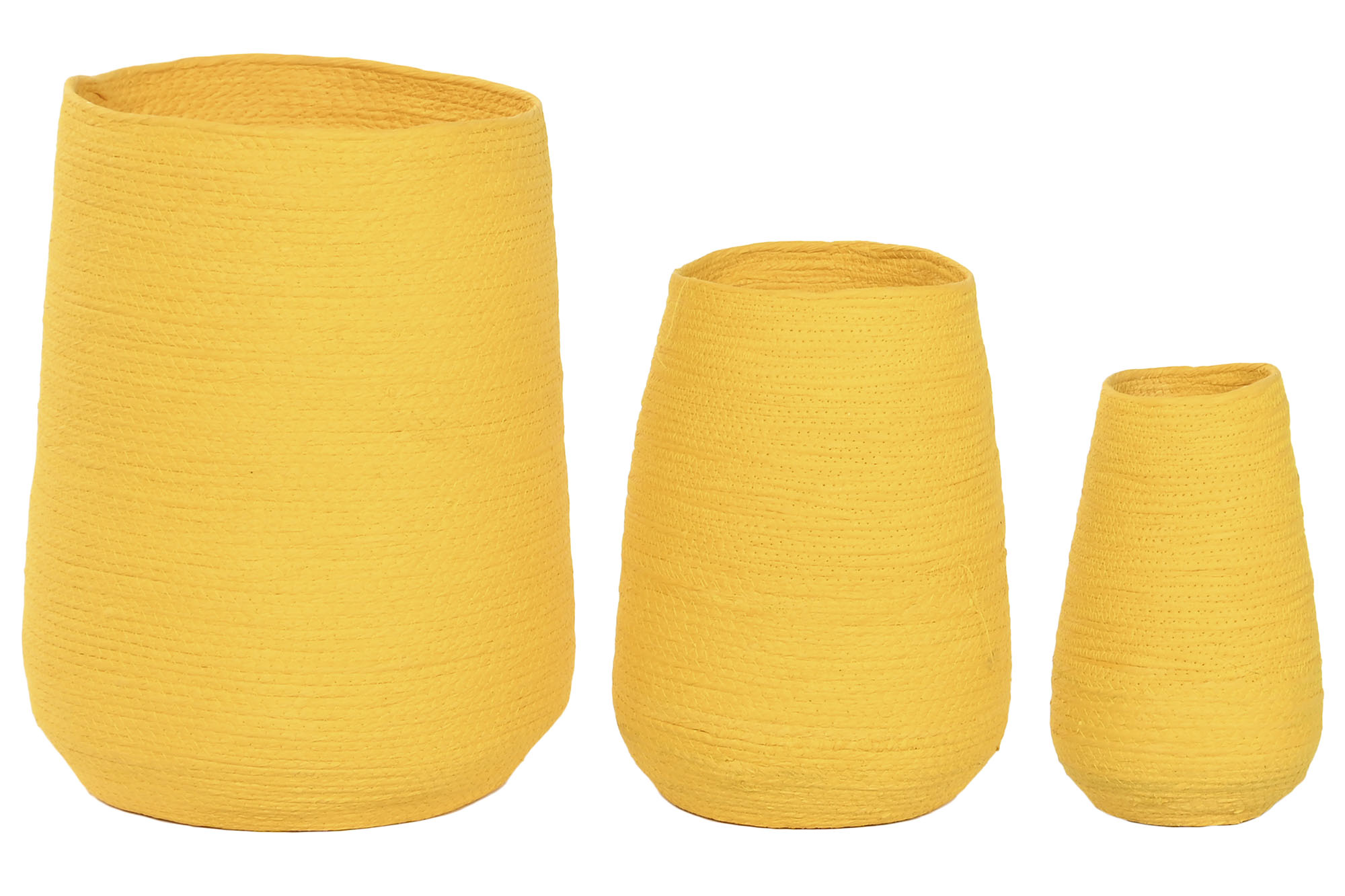 MACETERO FIBRA 14X14X30 AMARILLO