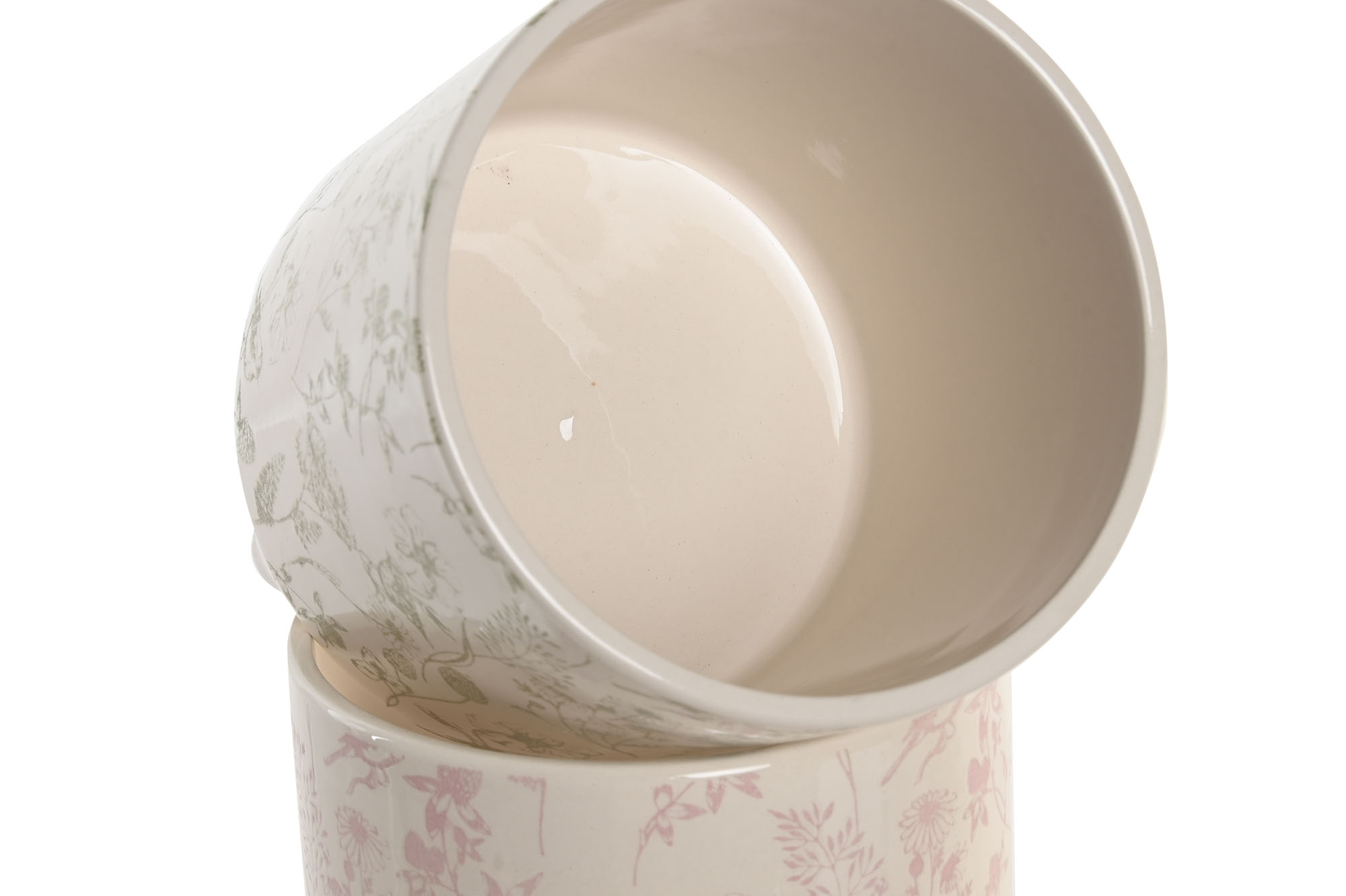 MACETERO CERAMICA 10X11X10CM FLORES ROSA 4