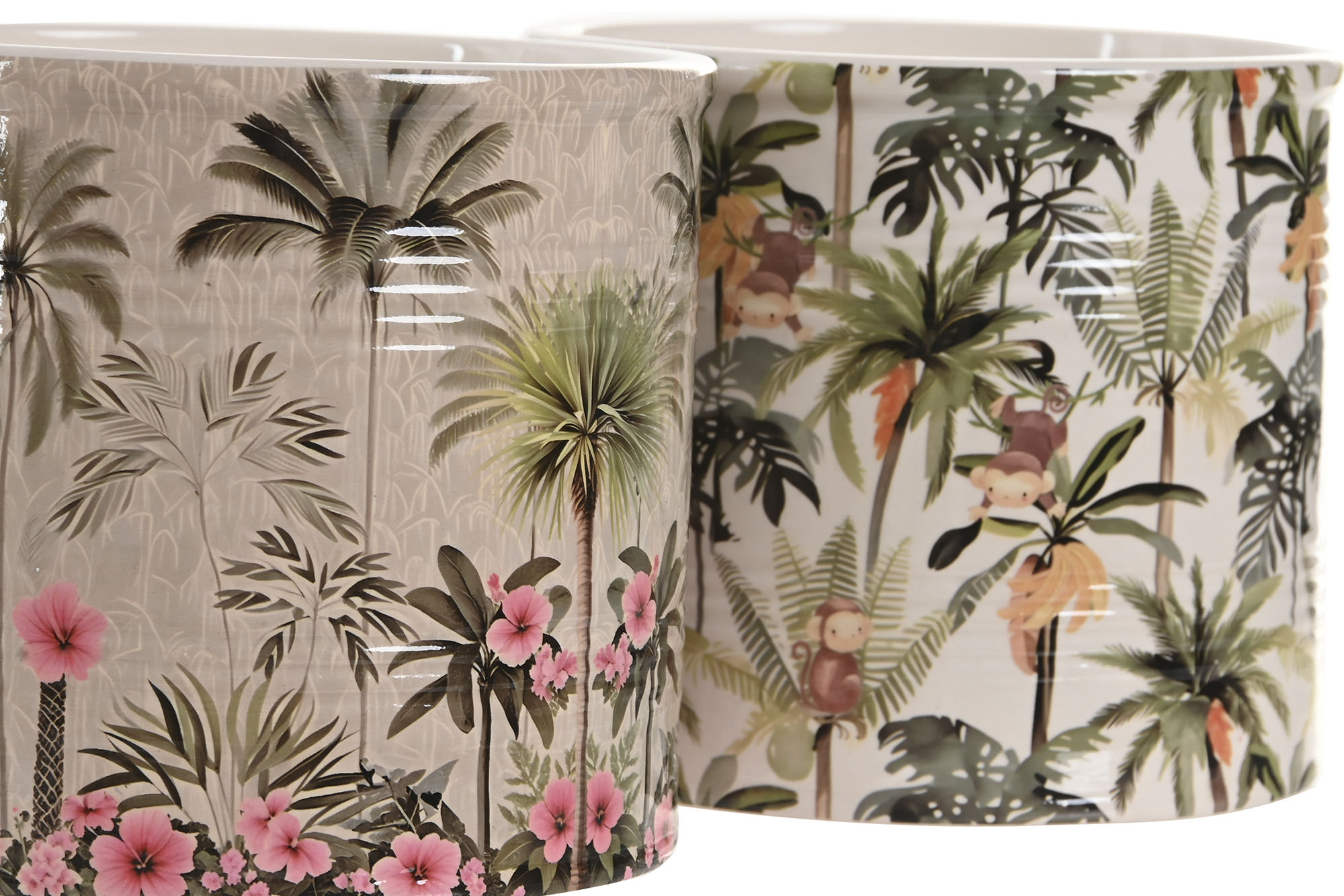 MACETERO CERAMICA 13,6X13,6X11,8 TROPICAL ROSA 3