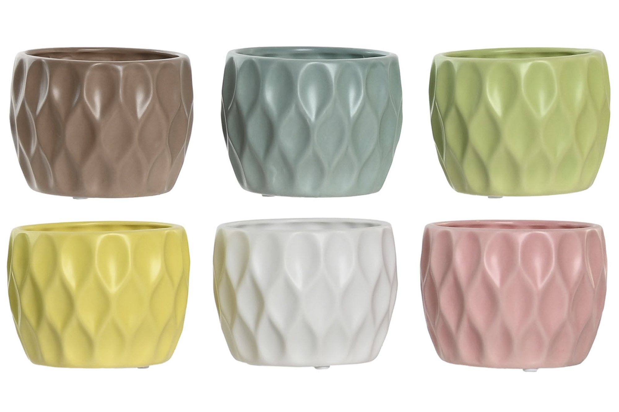 MACETA DOLOMITE 12X12X10 ROMBO BEIGE