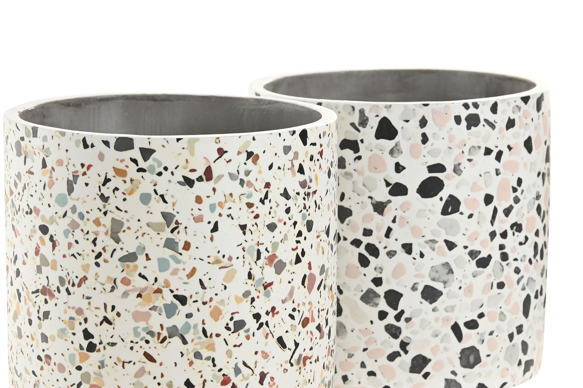 MACETERO CEMENTO 10,5X10,5X11 TERRAZO PQ 2