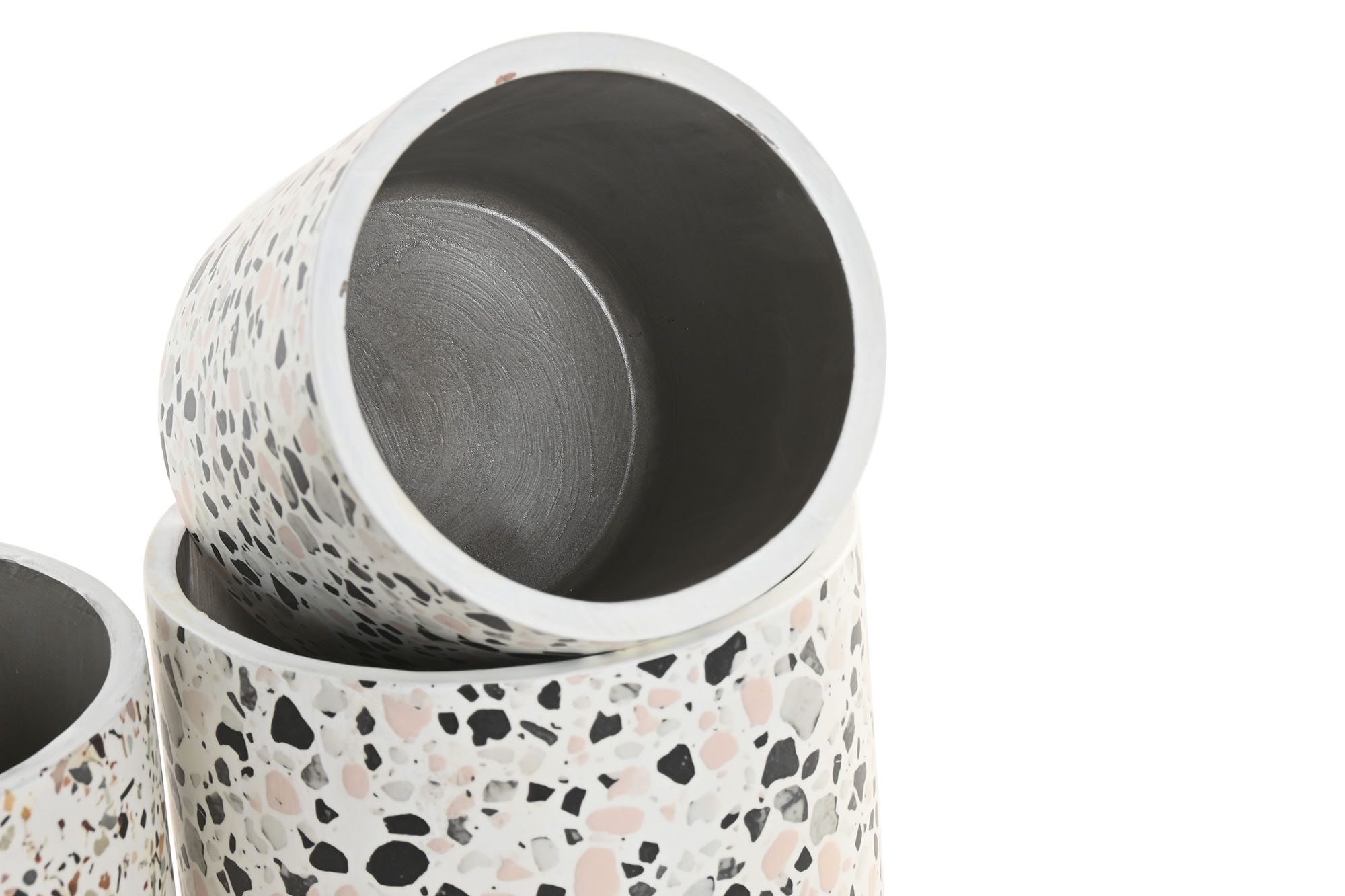 MACETERO CEMENTO 10,5X10,5X11 TERRAZO PQ 3