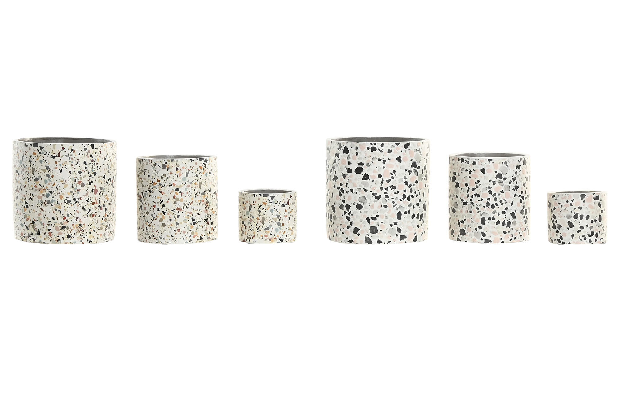 MACETERO CEMENTO 7,5X7,5X6,5 TERRAZO PQ