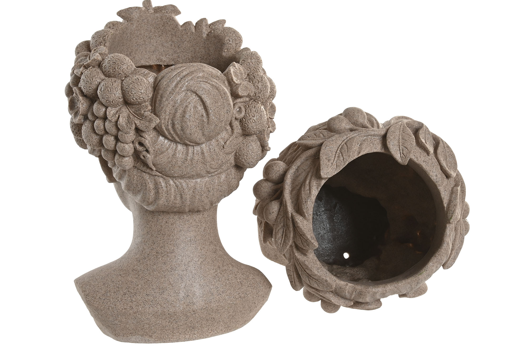 MACETERO RESINA 18X20X29CM PELO CORTO 3