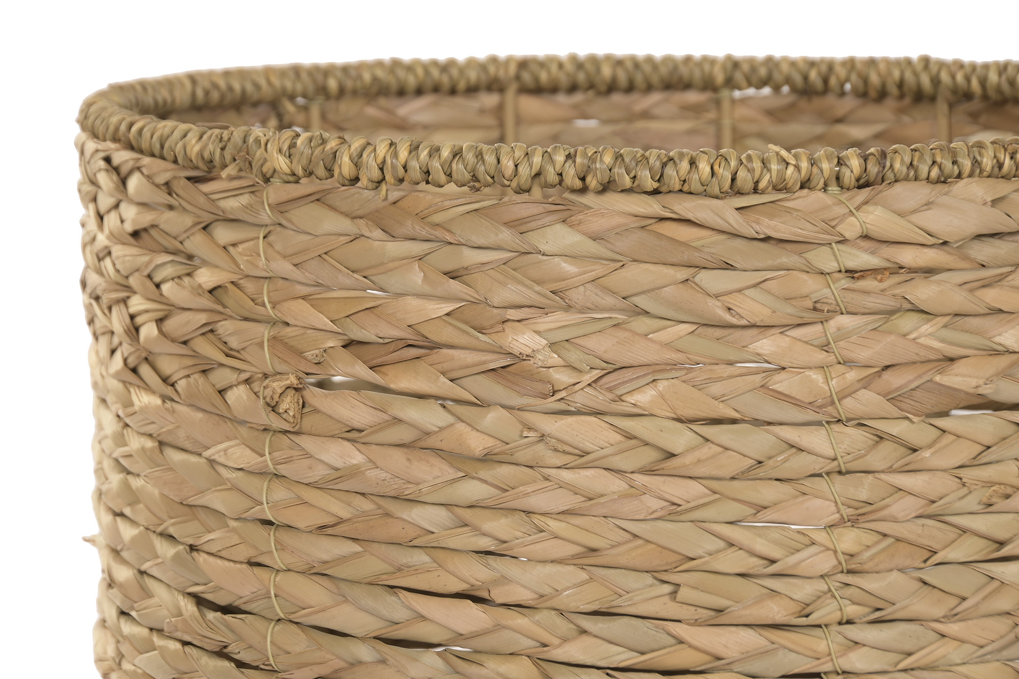 MACETERO SEAGRASS METAL 25X25X50CM NATURAL 2