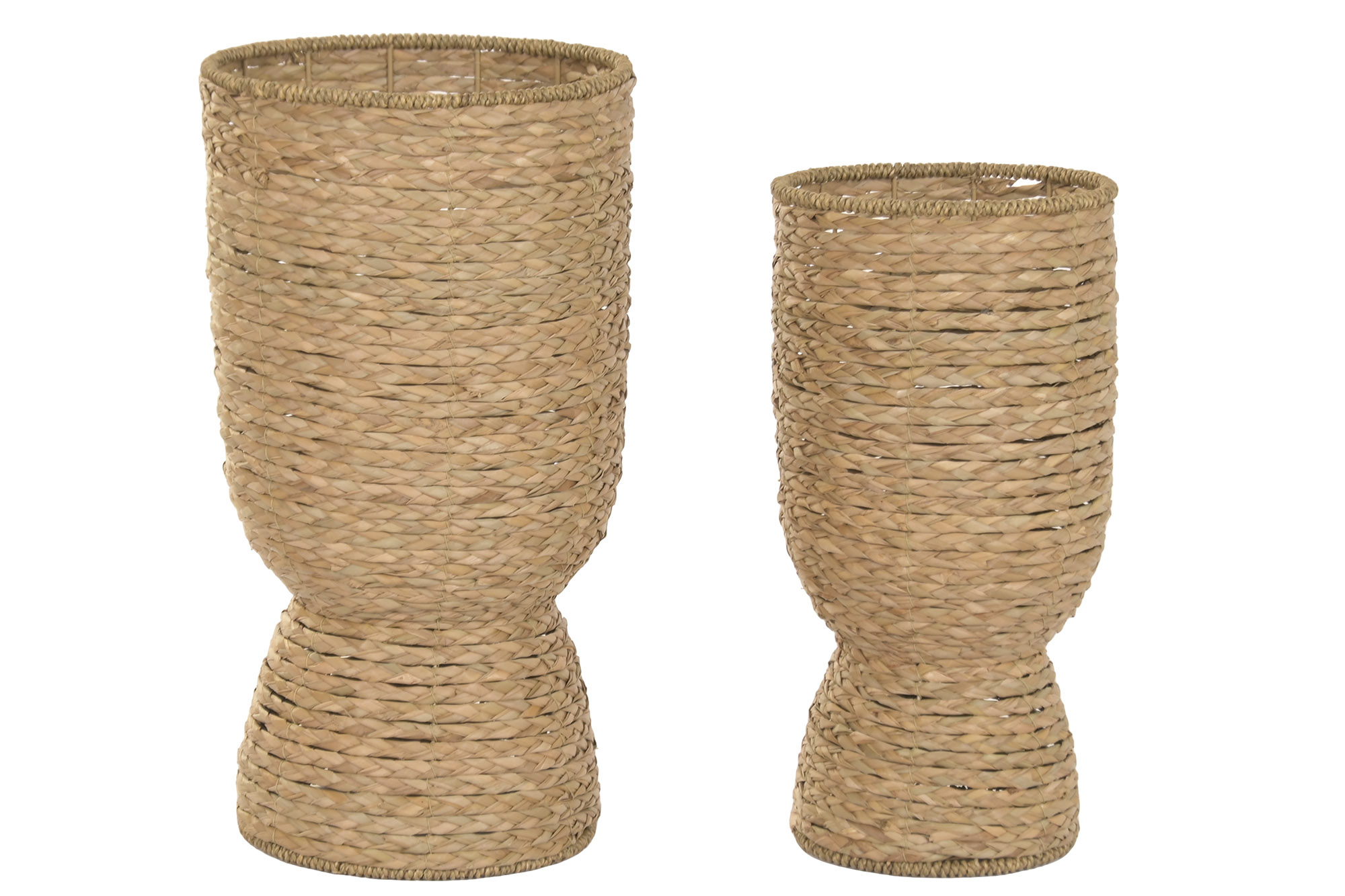 MACETERO SEAGRASS METAL 25X25X50CM NATURAL