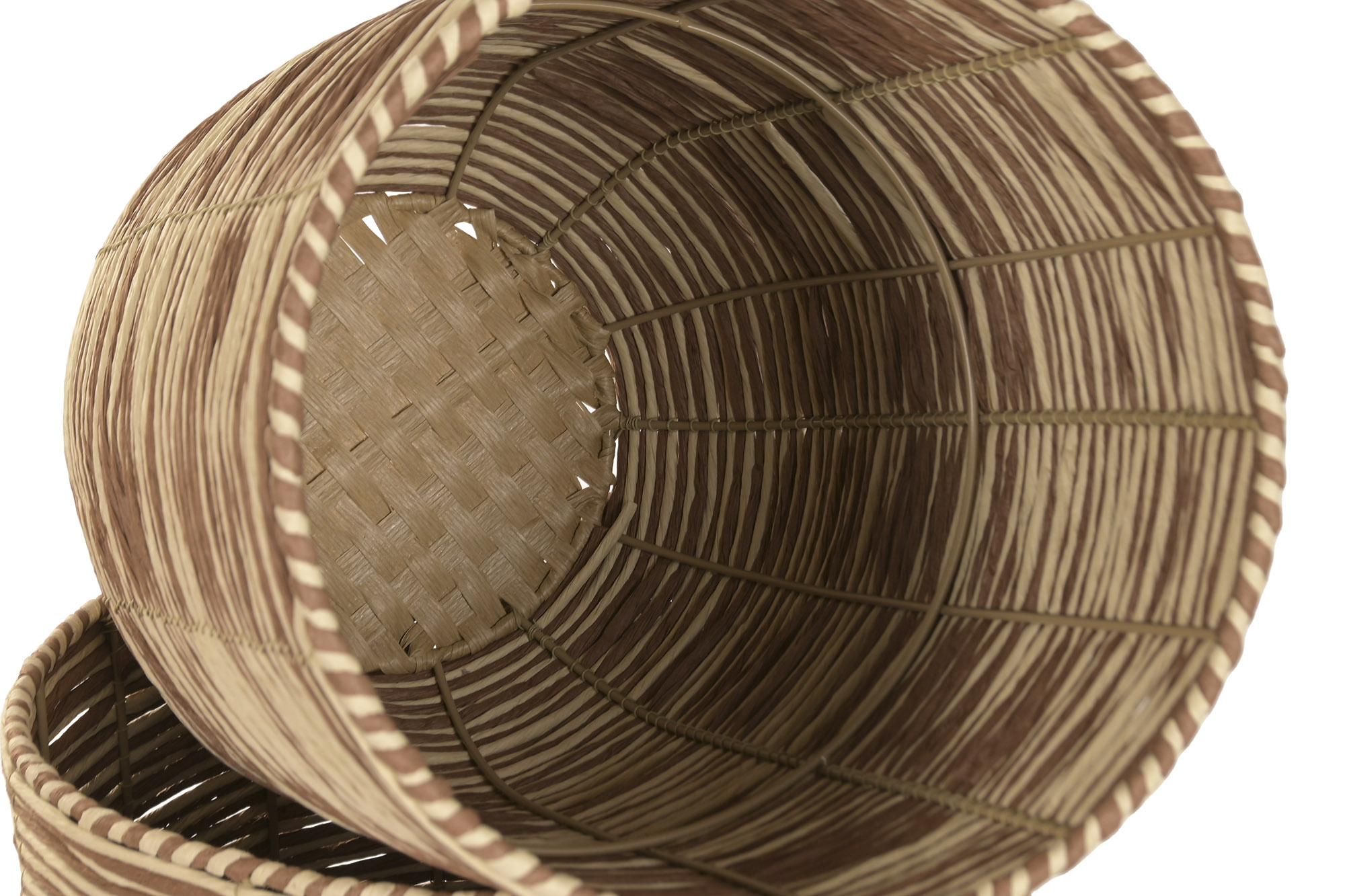 MACETERO FIBRA TRENZADA METAL 37X37X81CM 3