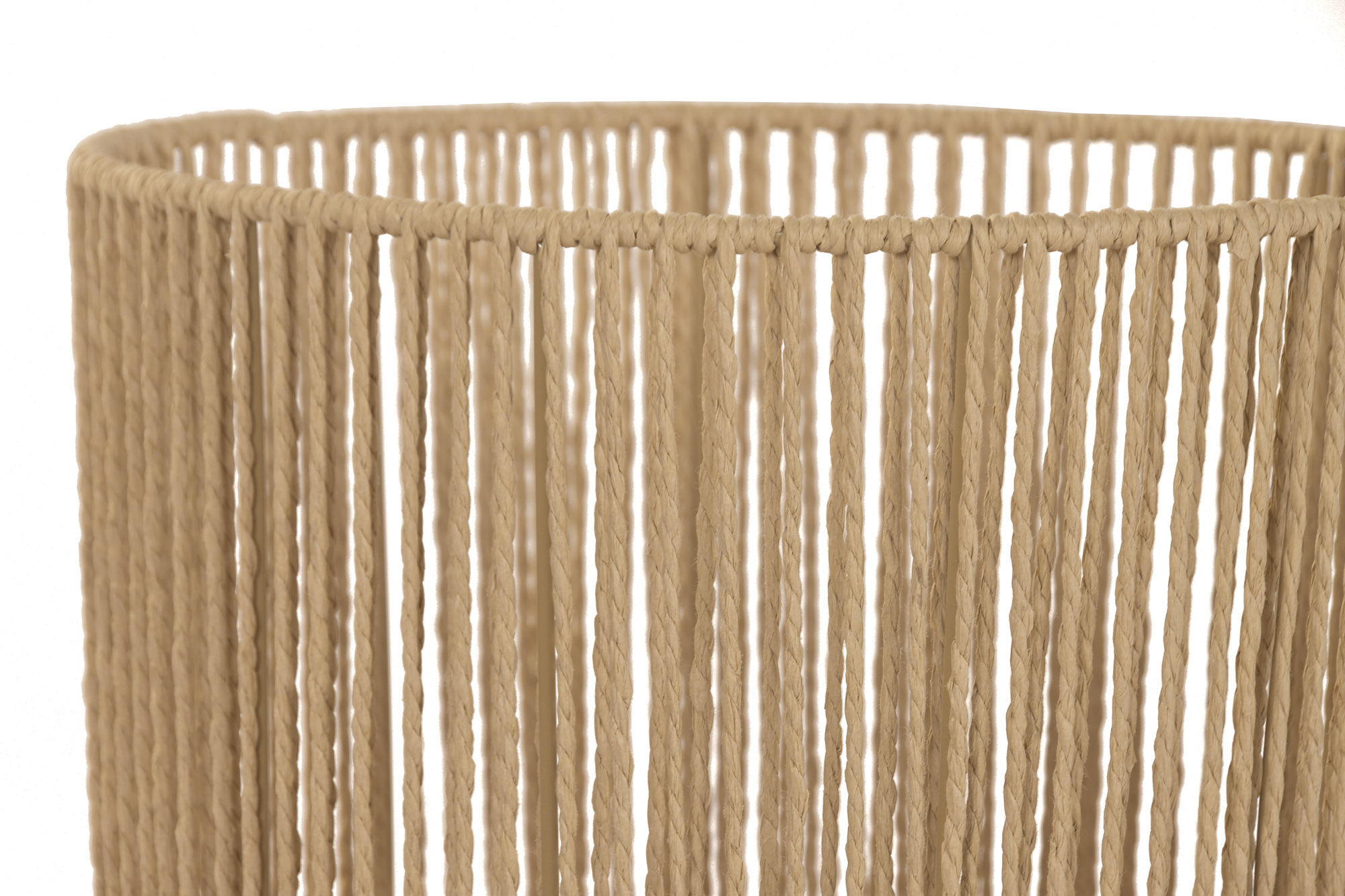 MACETERO  FIBRA TRENZADA MADERA 22X22X45CM 2