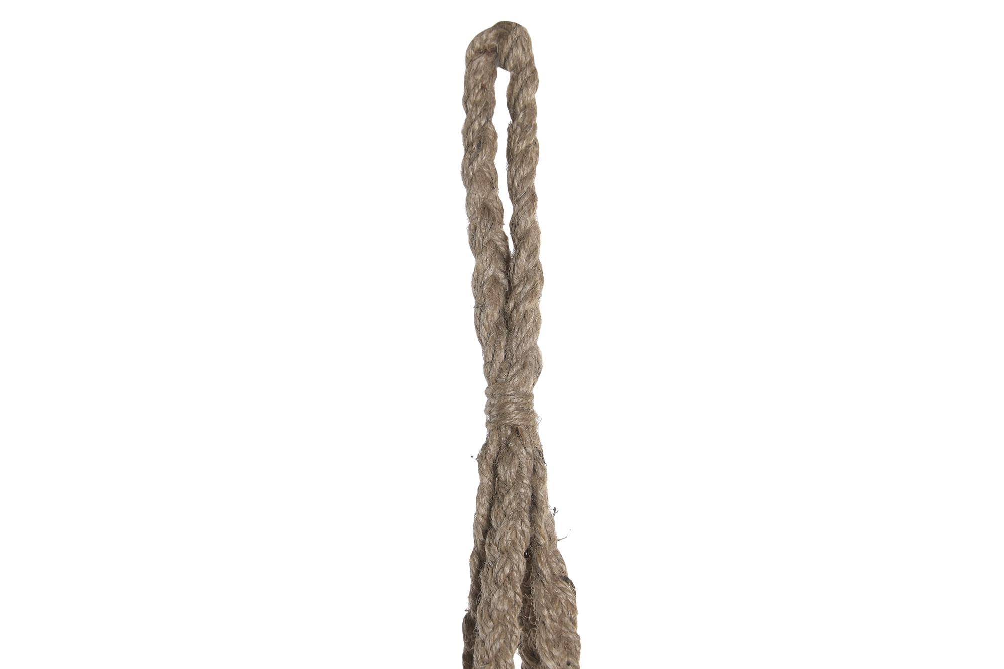 MACETERO SEAGRASS MACRAME 22X22X120 22X18CM BLANCO 4