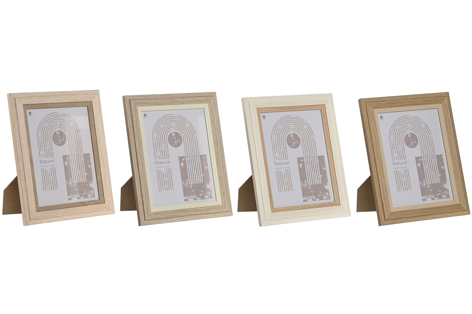 MARCO FOTO 15X20CM MDF CRISTAL 21X2.8X26CM BEIGE