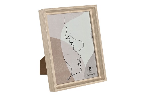 MARCO FOTO 15X20CM MDF CRISTAL 16.5X3X21.5CM NATUR