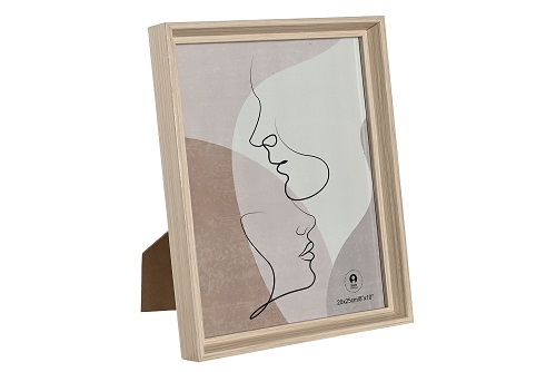 MARCO FOTO 10X15 MDF CRISTAL 16X1,8X21CM NATURAL