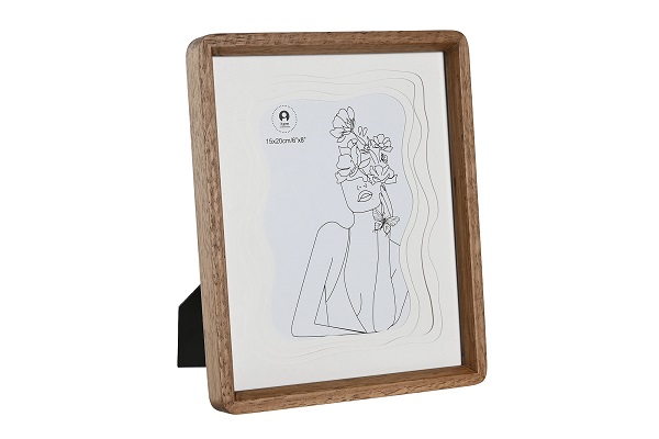 MARCO FOTO 15X20 ACACIA CRISTAL 22X2,8X27 MARRON