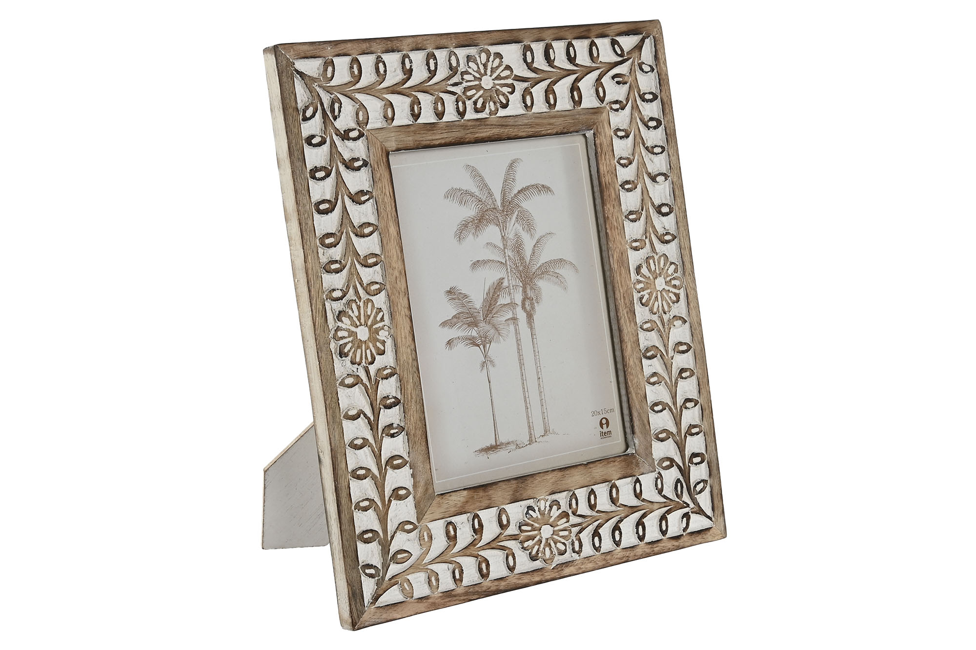 MARCO FOTO 15X20 MANGO CRISTAL 26,5X2X31,5 FLOR