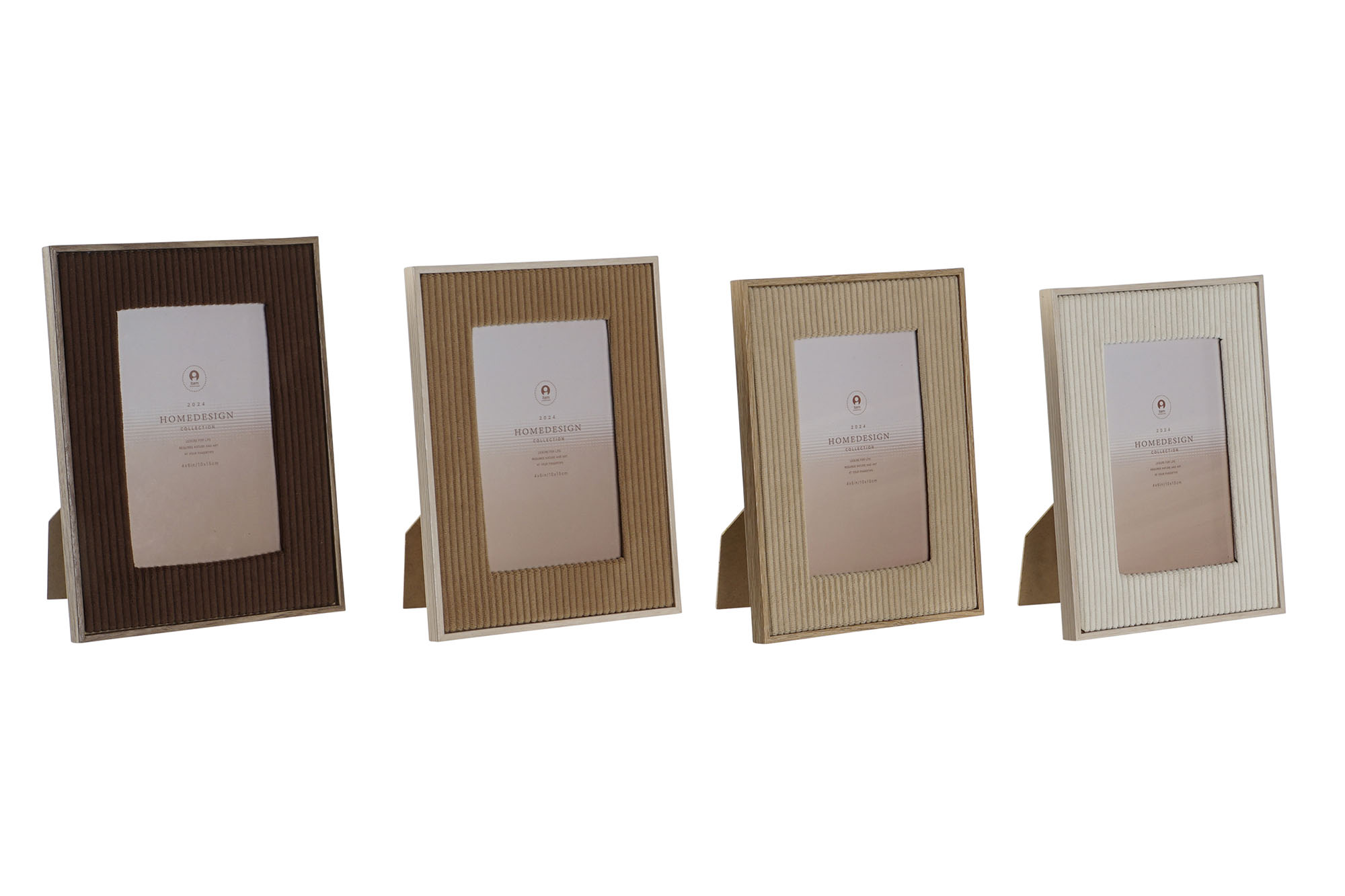 MARCO FOTO 13X18 VELVET CRISTAL 19X2X24 CAMEL