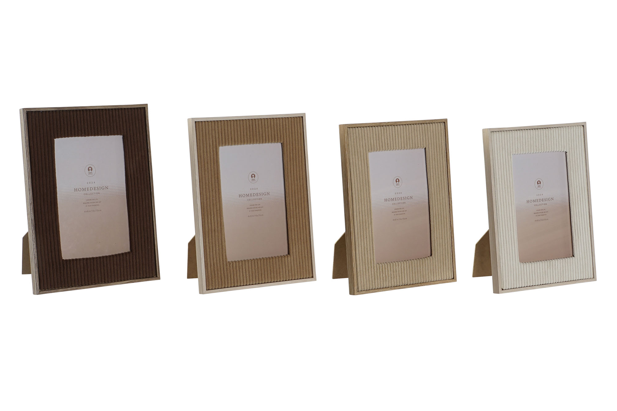MARCO FOTO 15X20 VELVET CRISTAL 21X2X26 MARRON