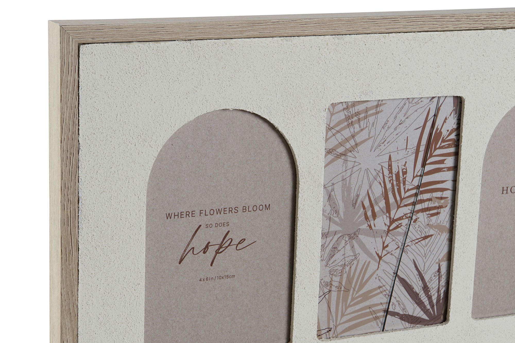 MARCO MULTIFOTO MDF CRISTAL 60X3X34 5FOTOS BEIGE 2