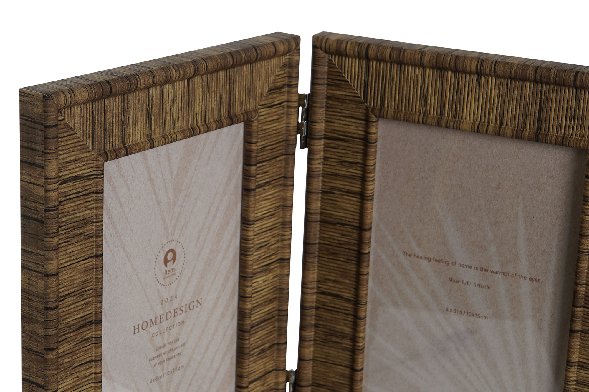 MARCO FOTO 10X15 SET 2 PS CRISTAL 31X2X21CM BLANCO 2