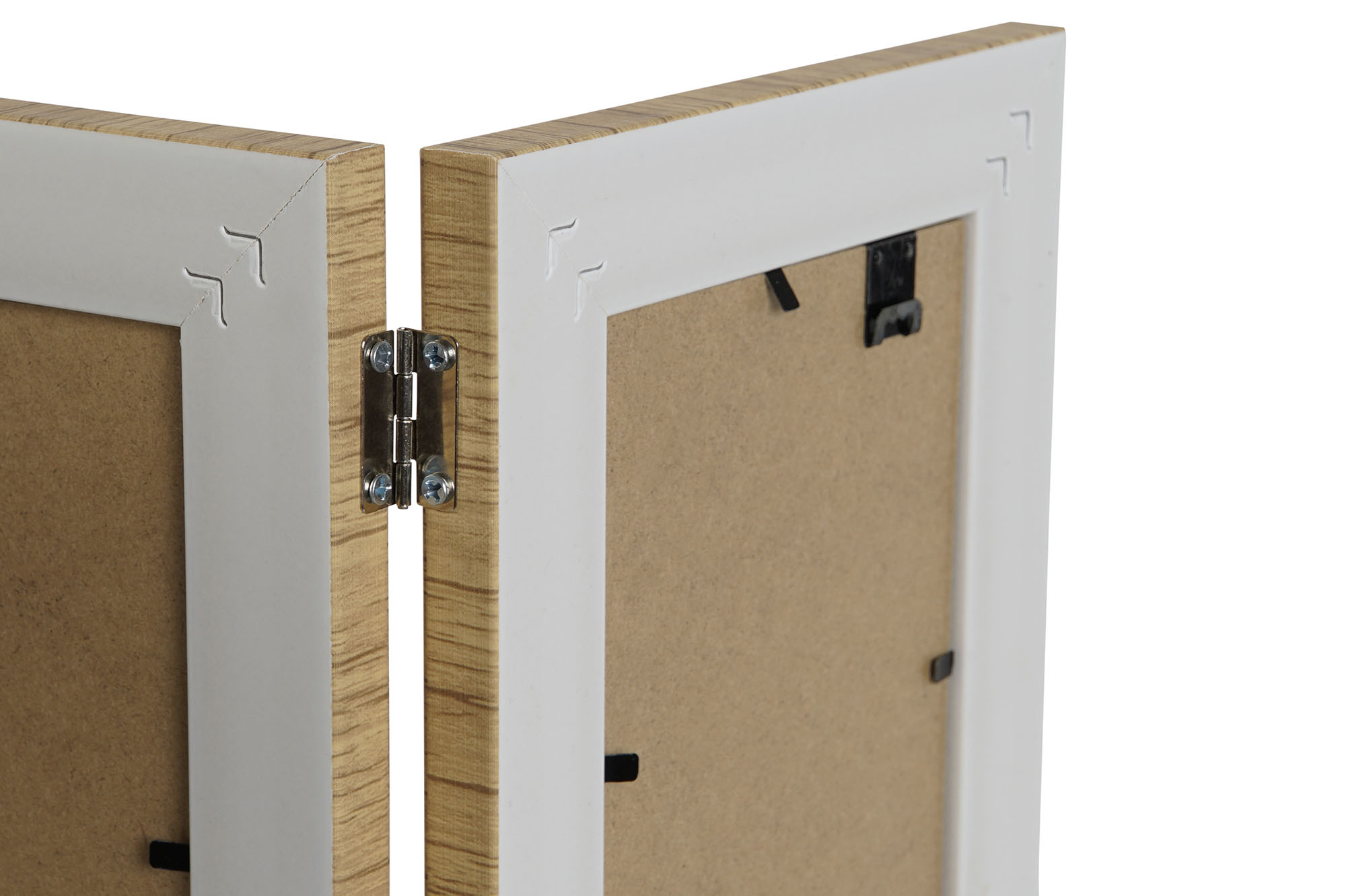 MARCO FOTO 10X15 SET 2 PS CRISTAL 31X2X21CM BLANCO 3