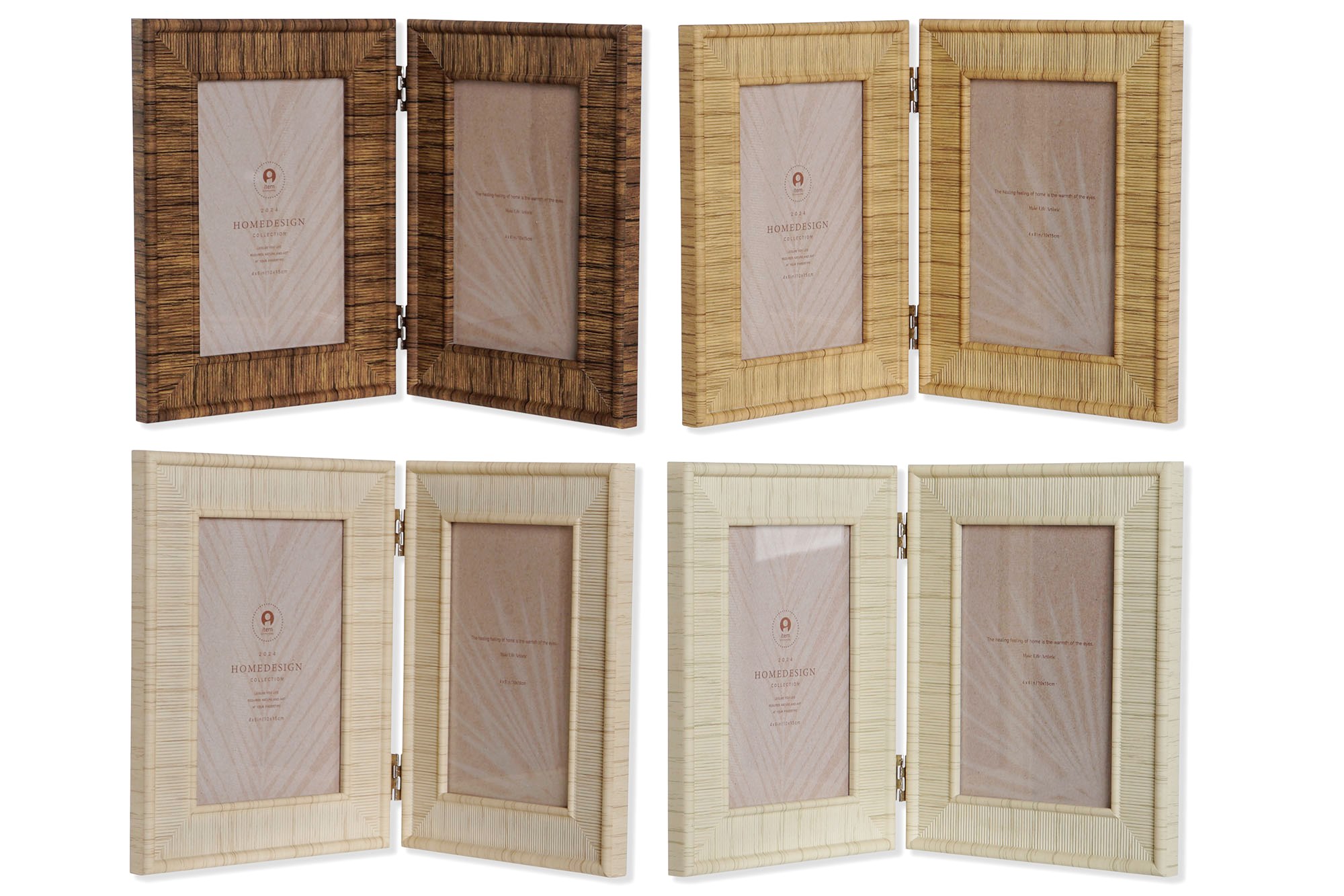 MARCO FOTO 10X15 SET 2 PS CRISTAL 31X2X21CM NATURA