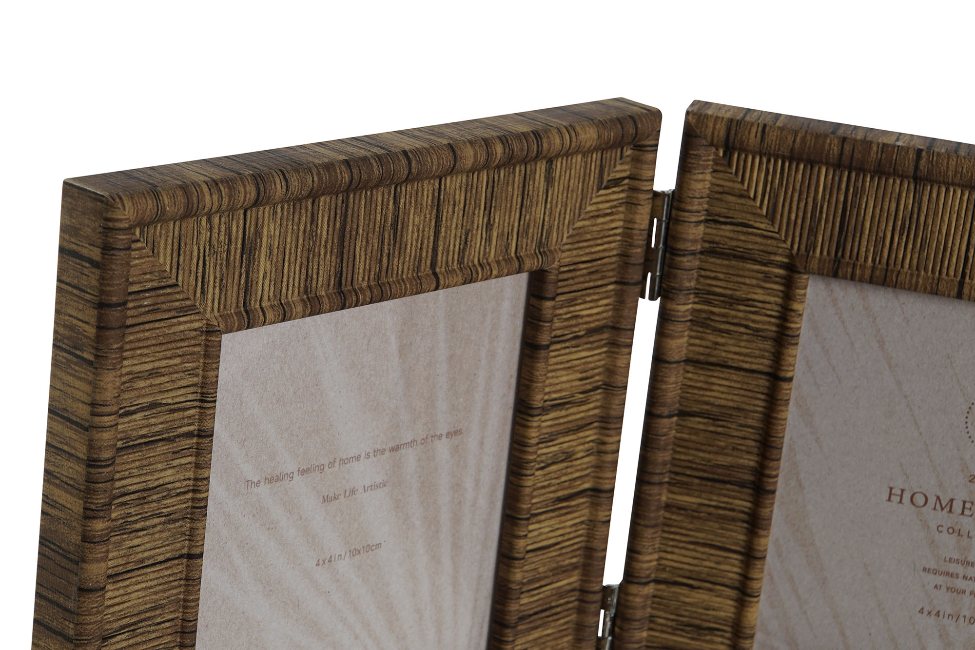 MARCO FOTO 10X10 SET 3 PS CRISTAL 47X2X16 BEIGE 2