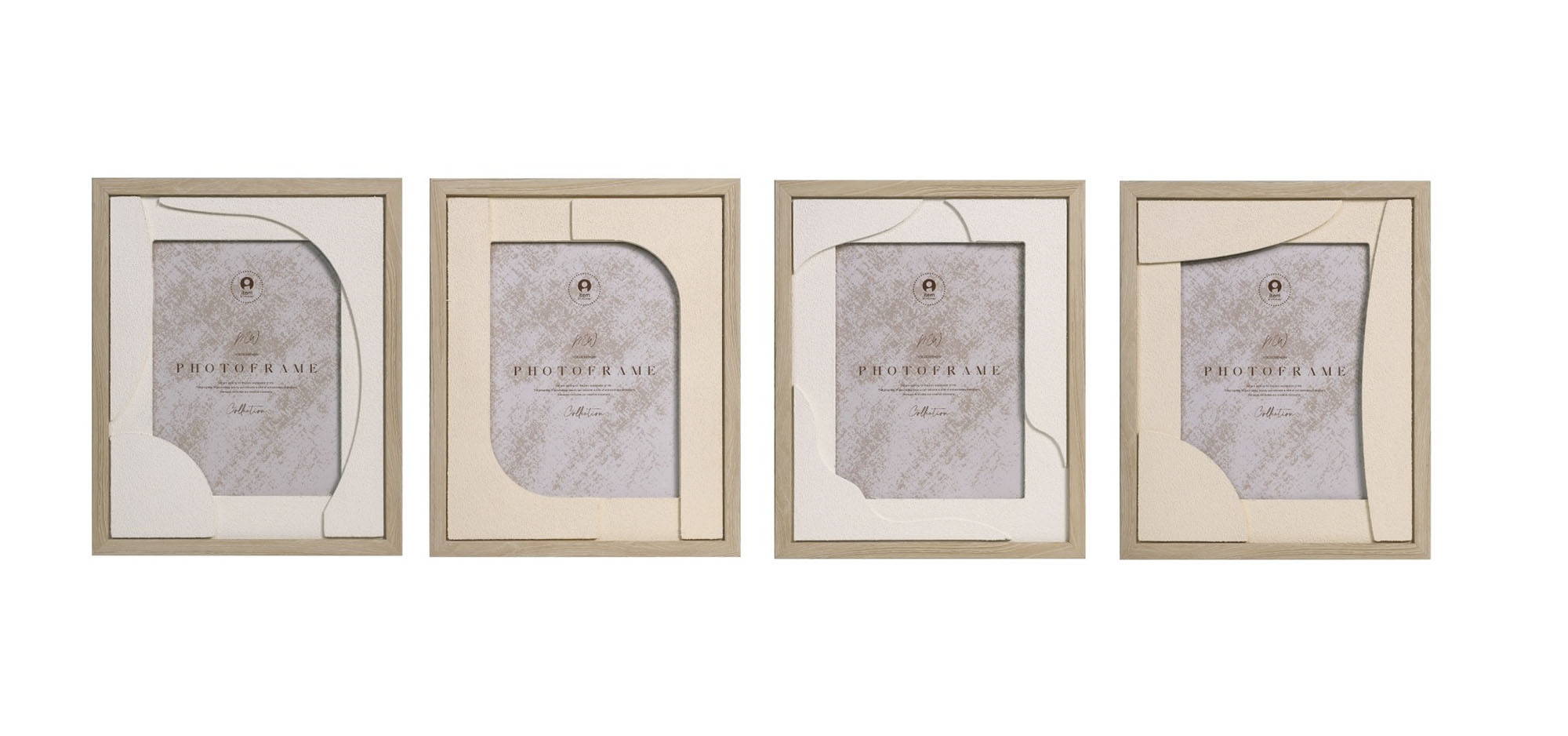 MARCO FOTO 15X20 MDF 22,5X2X28 ABSTRACT BEIGE