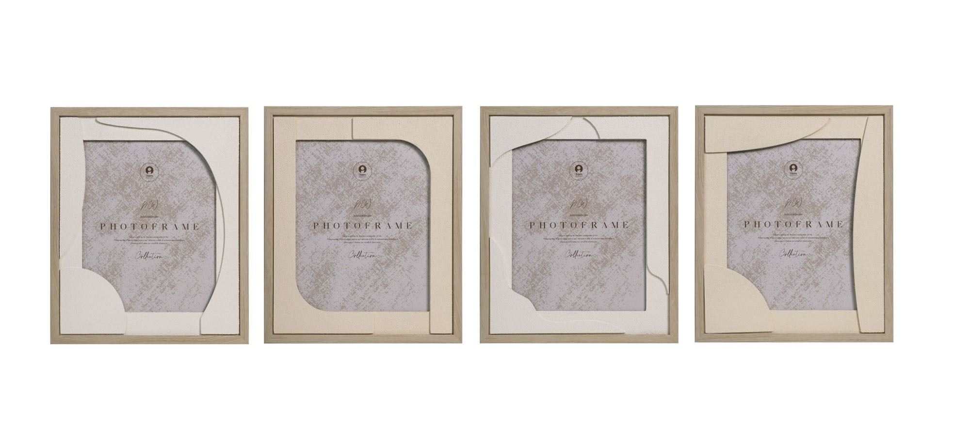 MARCO FOTO 20X25 MDF 27,5X2X33 ABSTRACT BEIGE