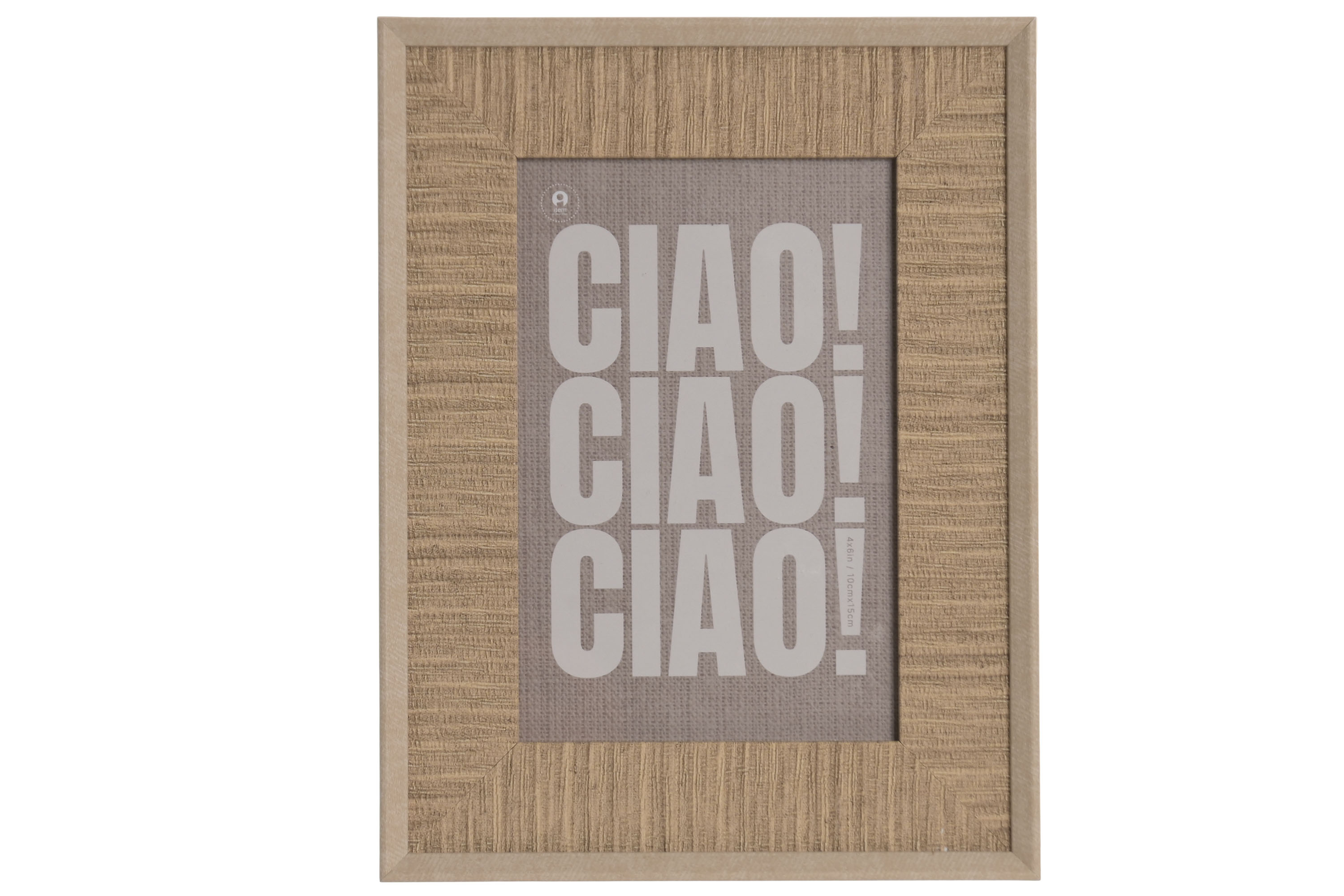 MARCO FOTO 10X15 PS CRISTAL 16X1,7X21CM BEIGE 3