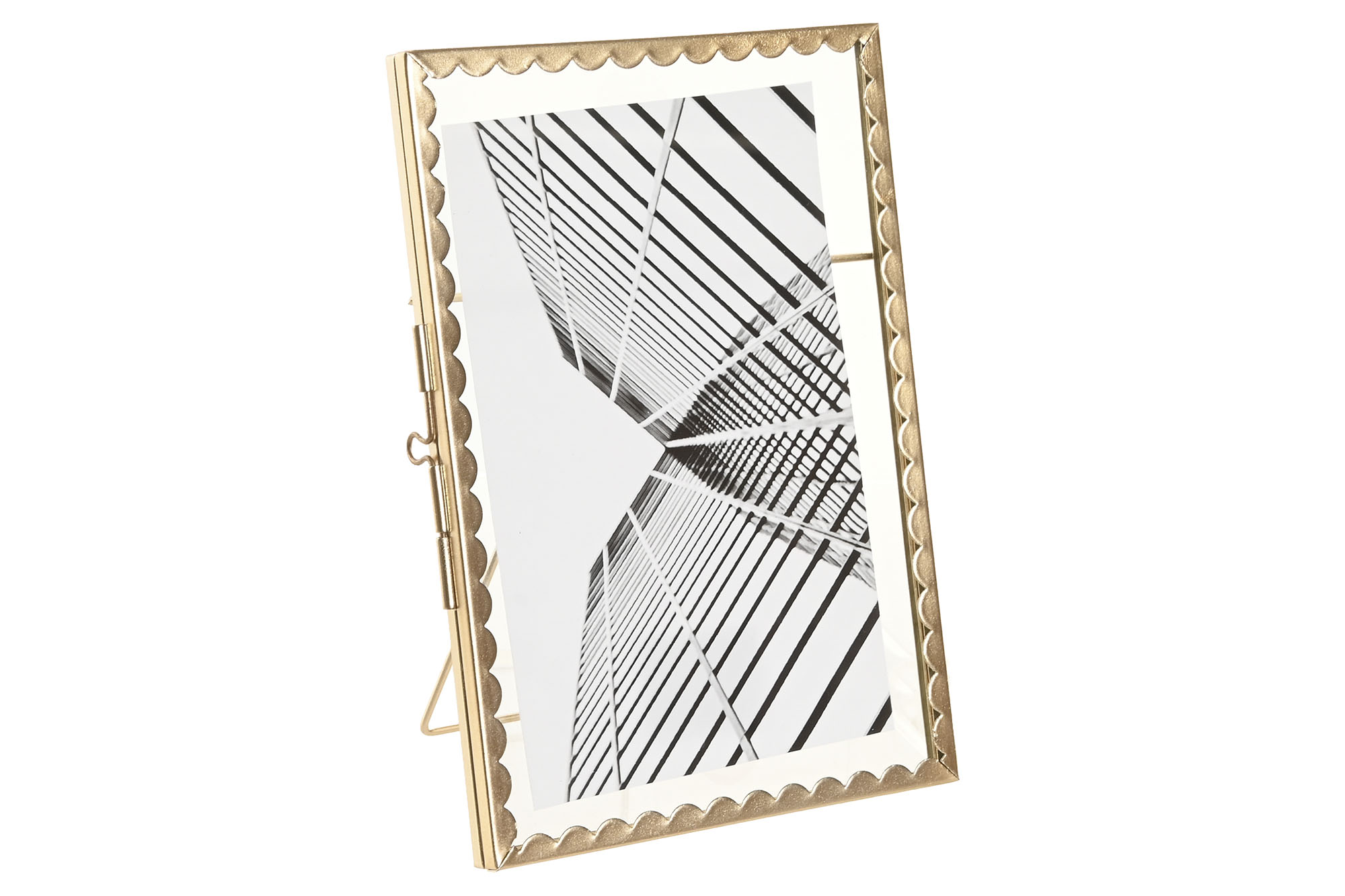 MARCO FOTO 10X15 METAL CRISTAL 13X1X18 DORADO