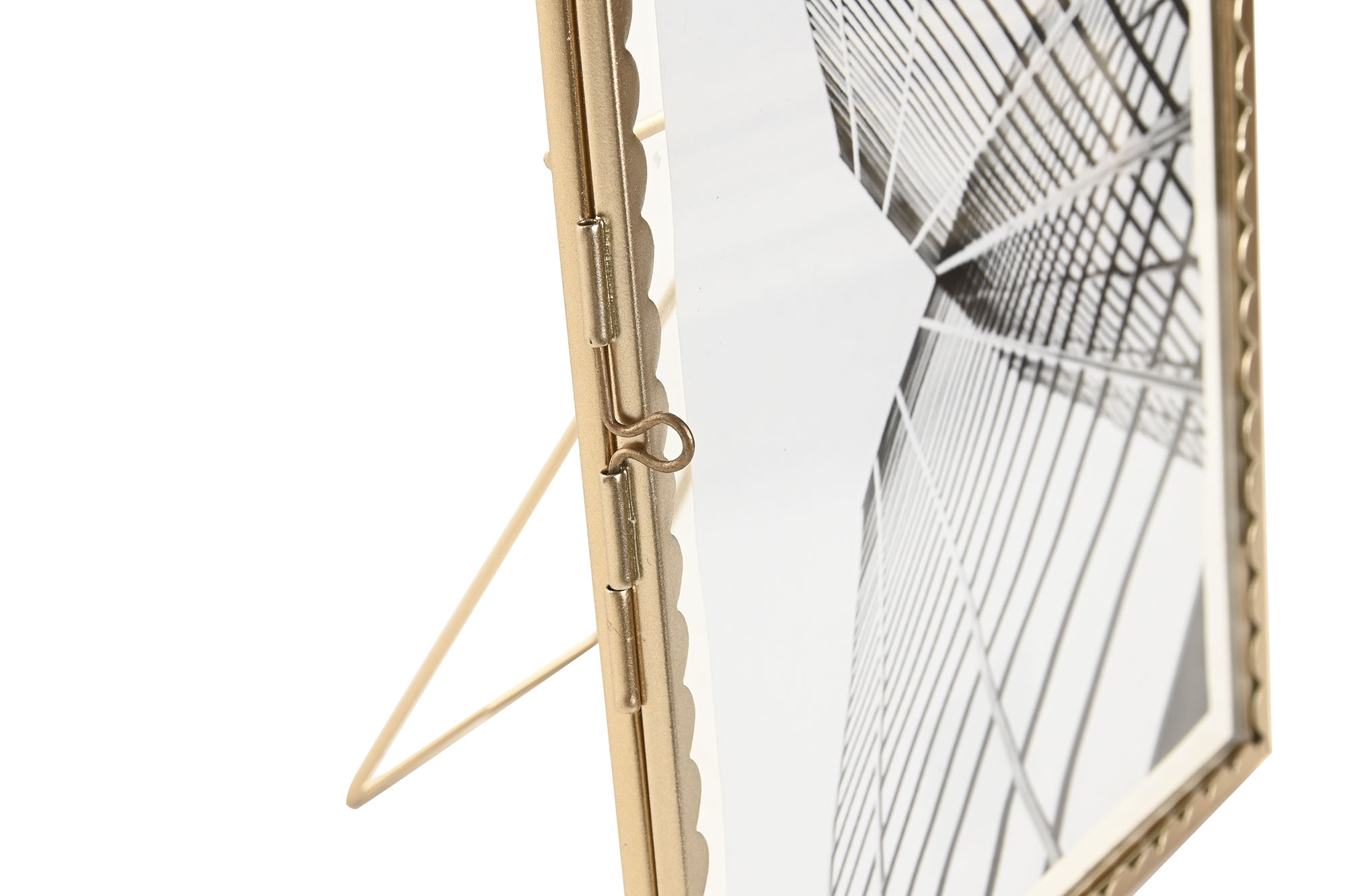 MARCO FOTO 15X20 METAL CRISTAL 18X1X23 DORADO 2