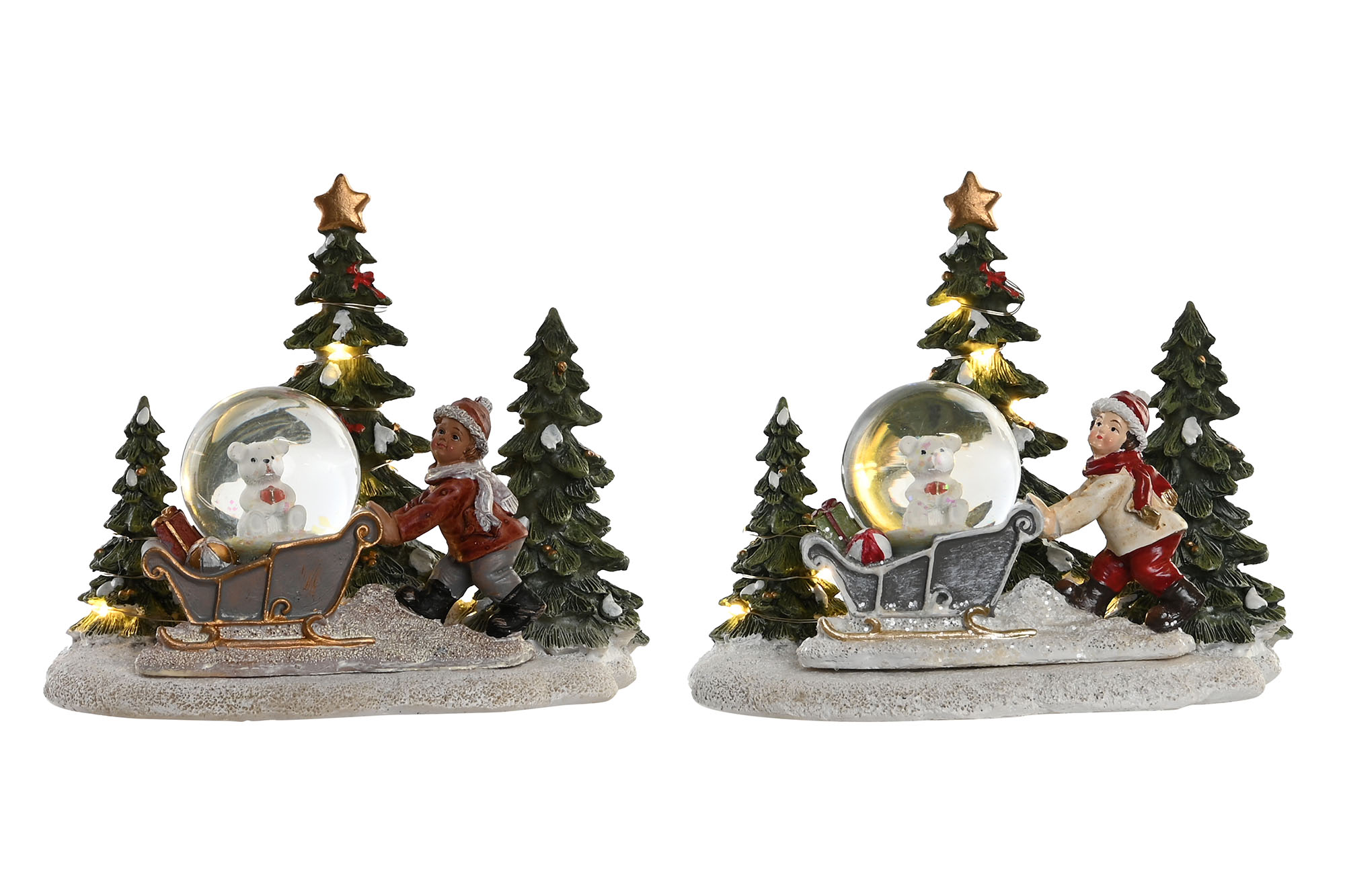 FIGURA RESINA LED 16X12,5X14,5 TRINEO