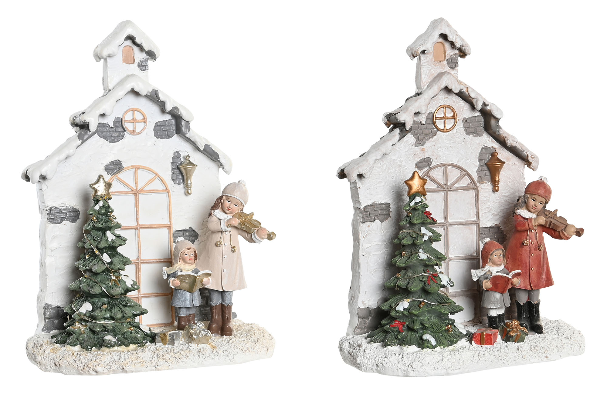 FIGURA RESINA 16,5X9X21 CASA ROJO 4