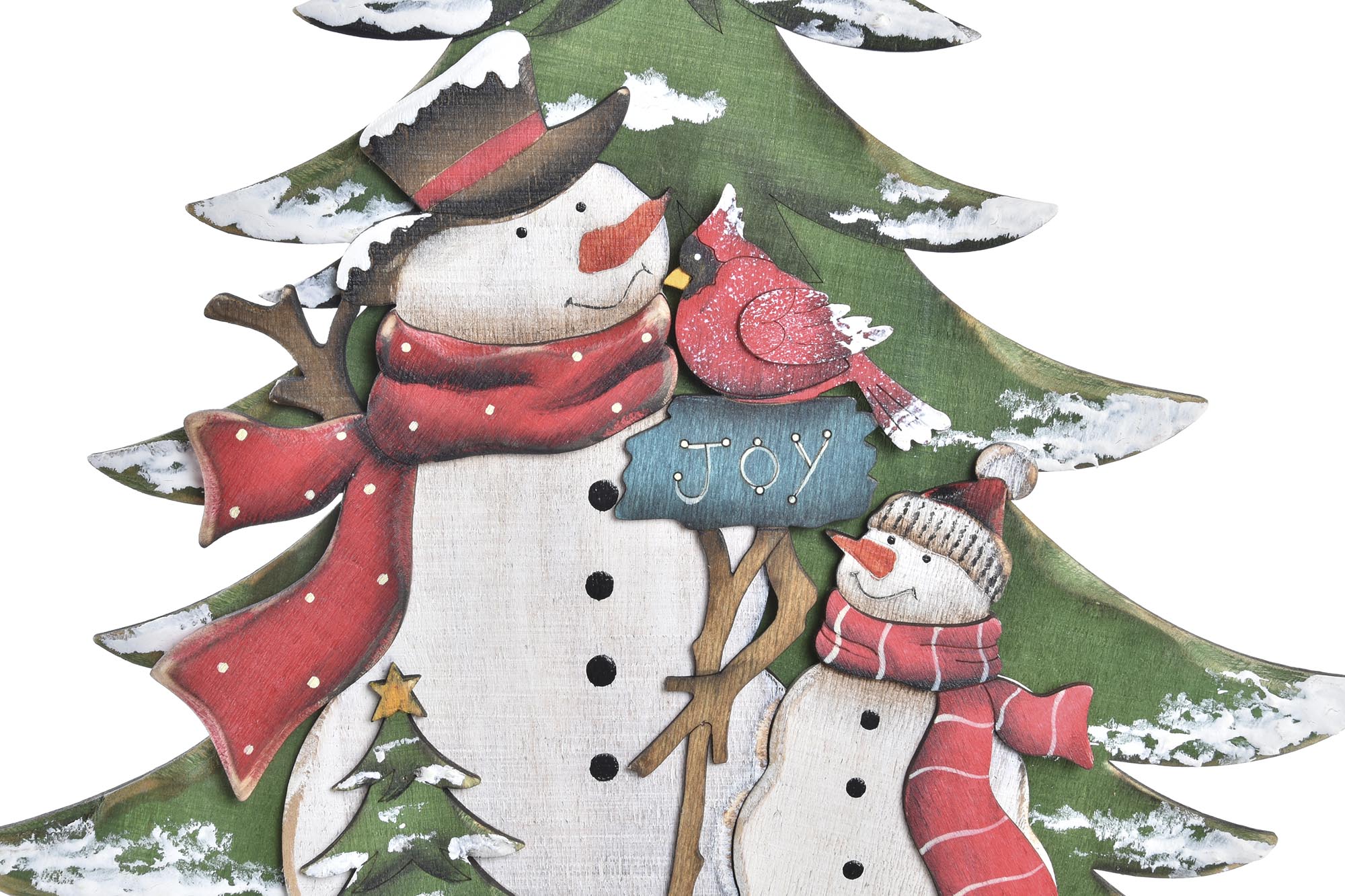 ARBOL MADERA 28,5X6X37,5 CM NOEL 3