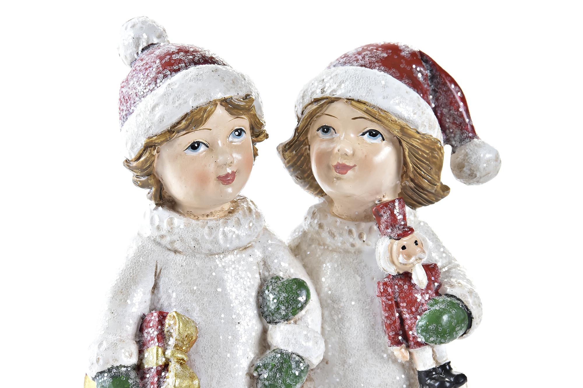 FIGURA RESINA 10,5X6X15 NIòOS ROJO 2