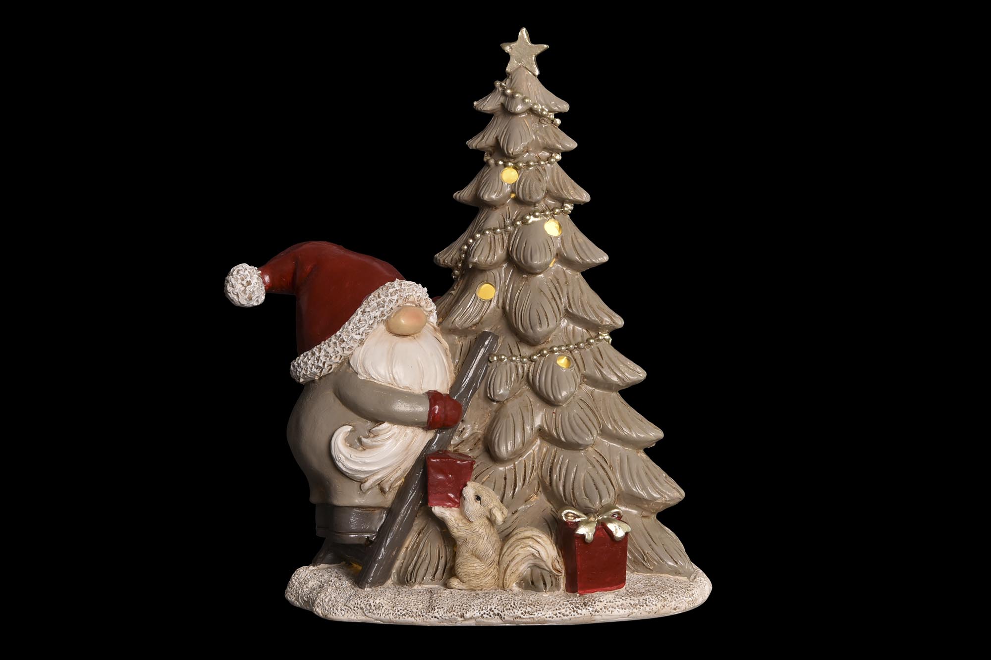 FIGURA RESINA 15X10X18 ARBOL ROJO 2