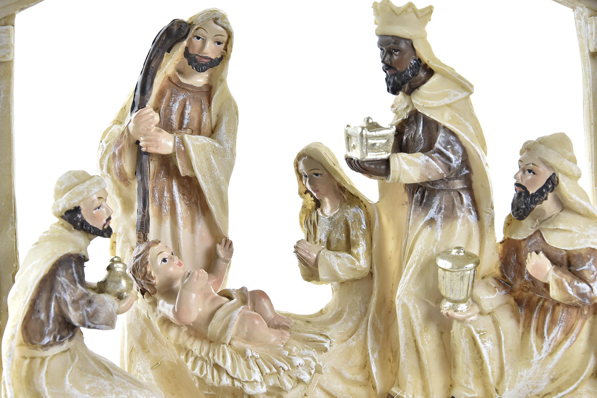 NACIMIENTO RESINA 21X5X15CM BEIGE 2