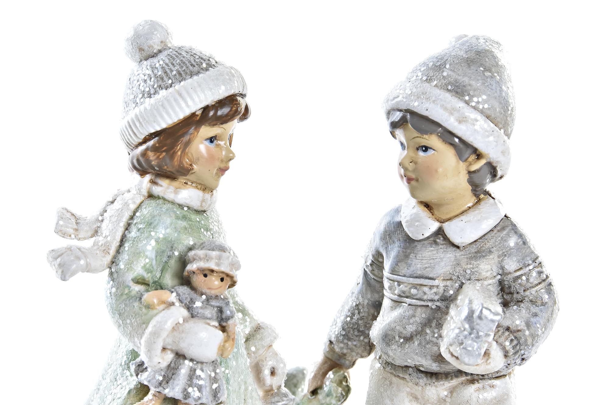 FIGURA RESINA 12X8X12CM NIÑO GRIS 2