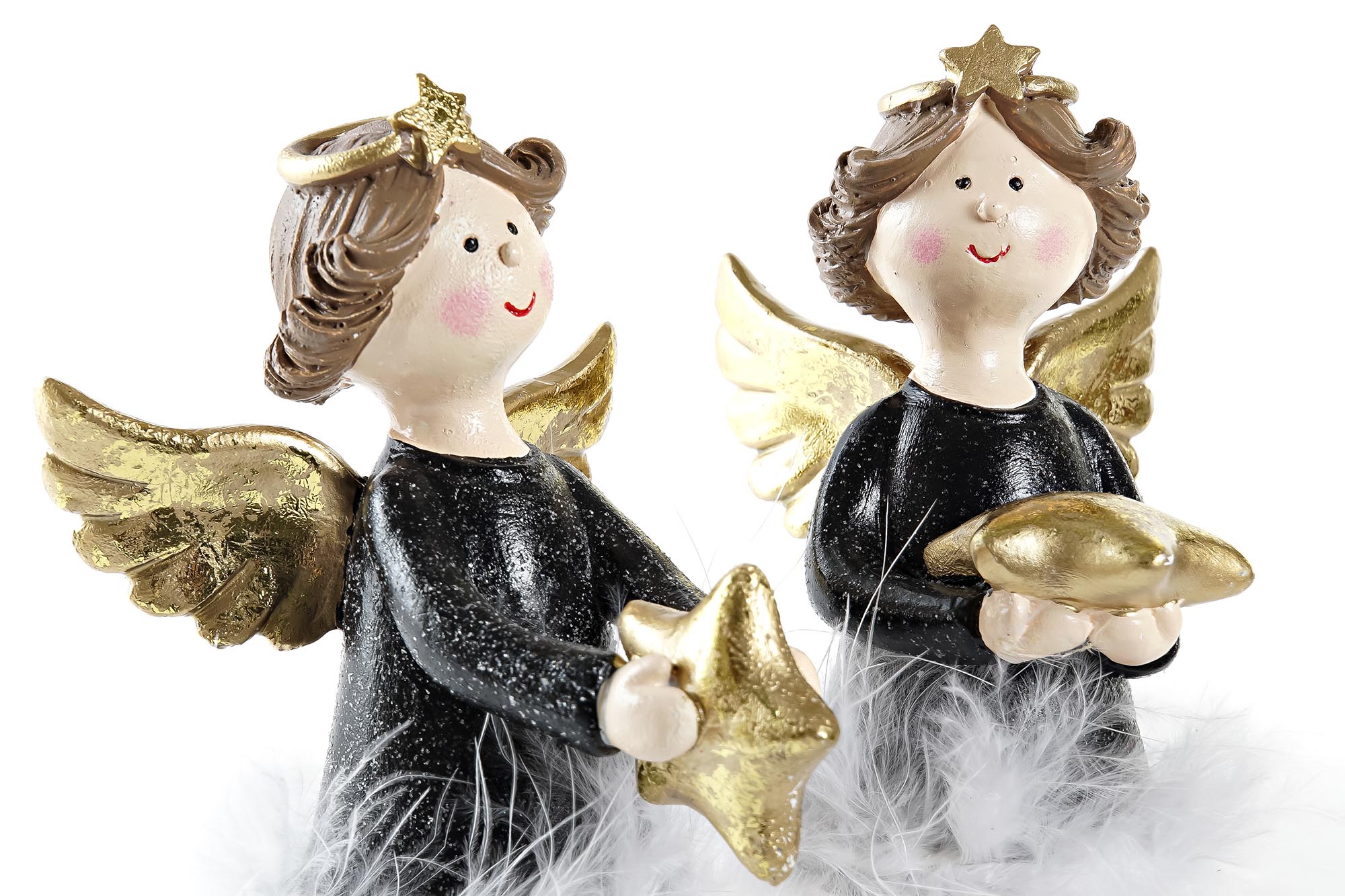 FIGURA RESINA 8X9X20 ANGEL ESTRELLA TUMBADA 2