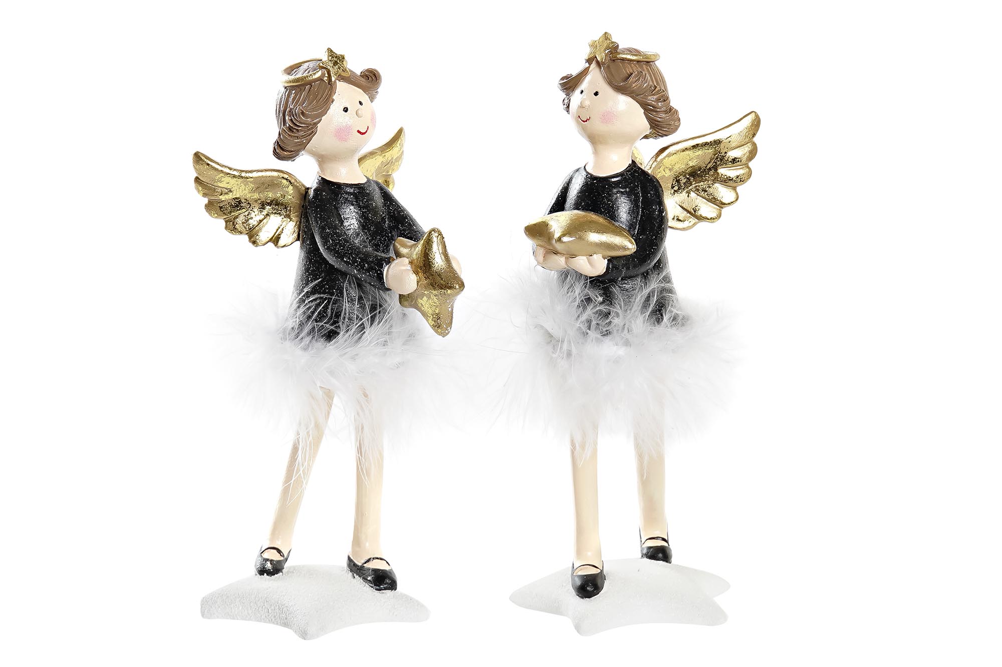 FIGURA RESINA 8X9X20 ANGEL ESTRELLA