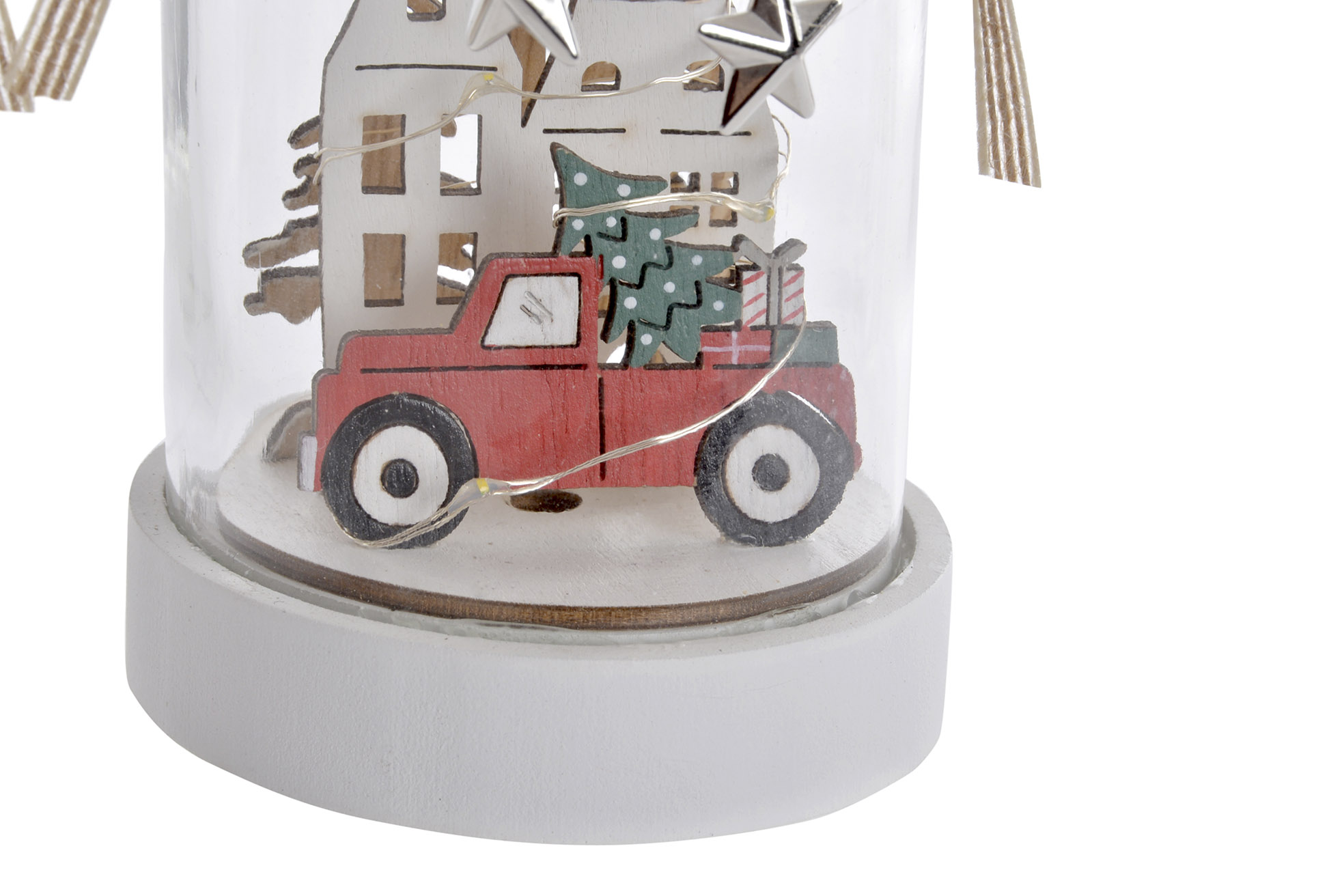 DECORACION LUMINOSA LED 9X9X17 CASA COCHE 3