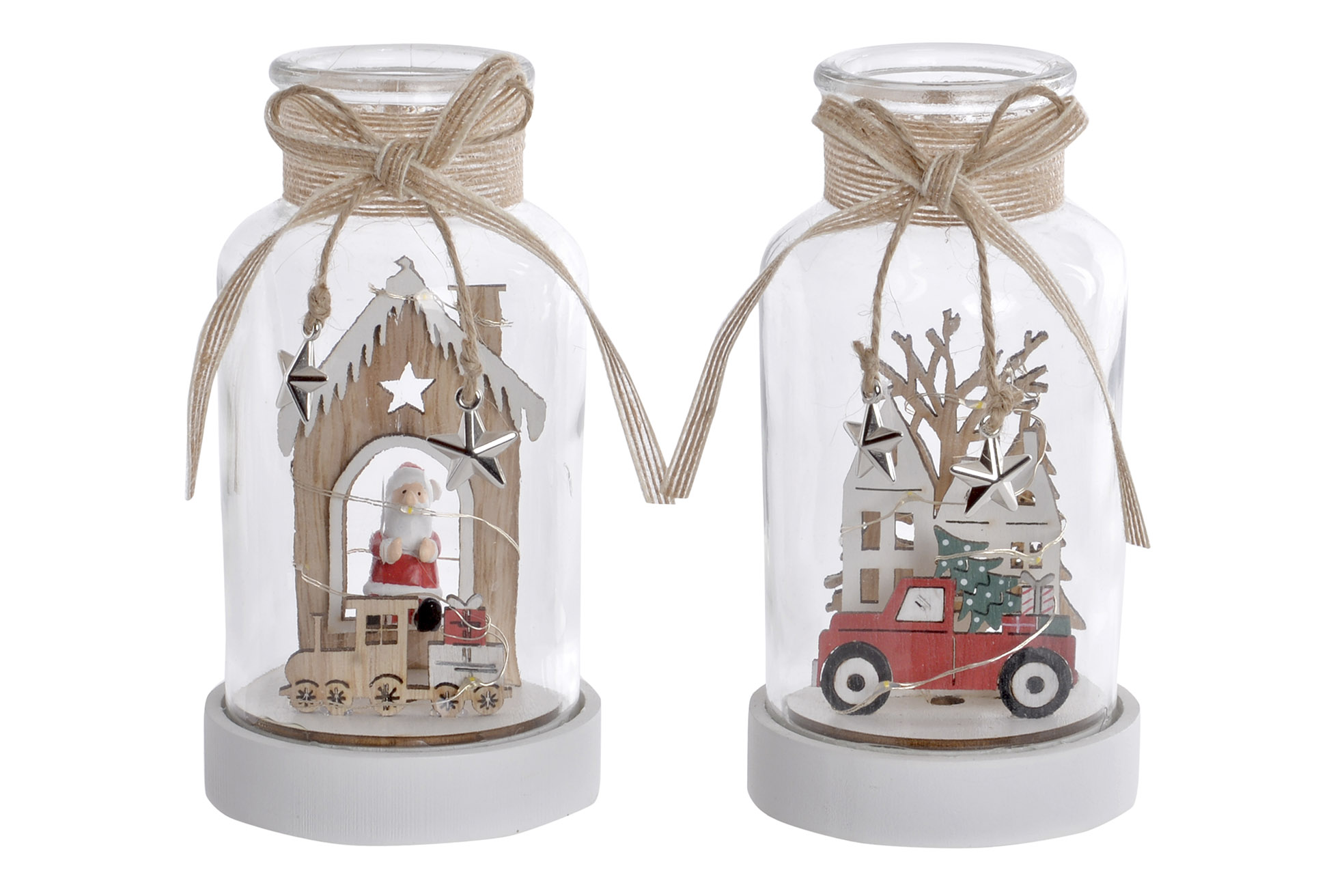 DECORACION LUMINOSA LED 9X9X17 CASA COCHE