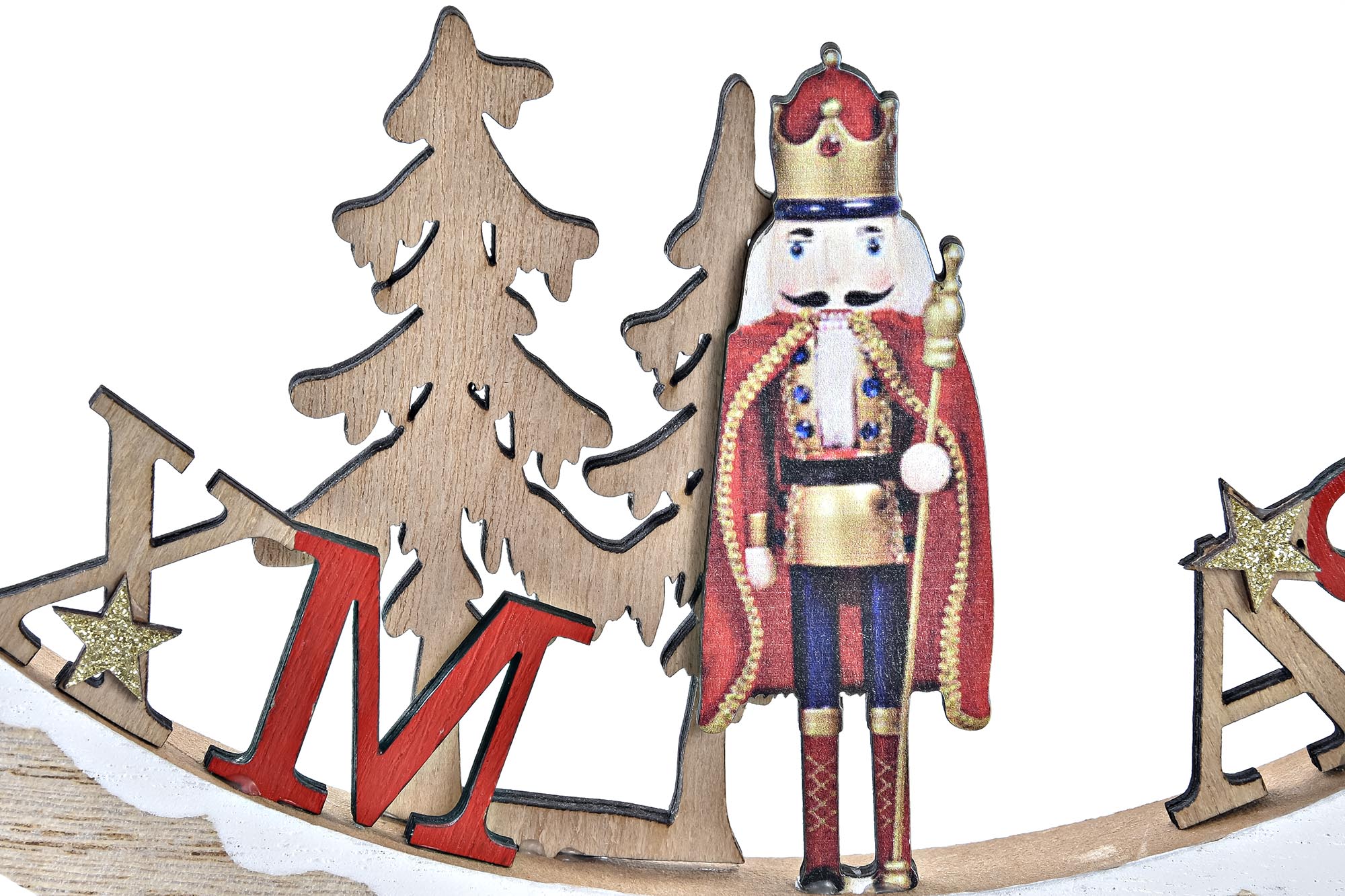 FIGURA MADERA 21X2X12 CASCANUECES ARBOL VERDE 2