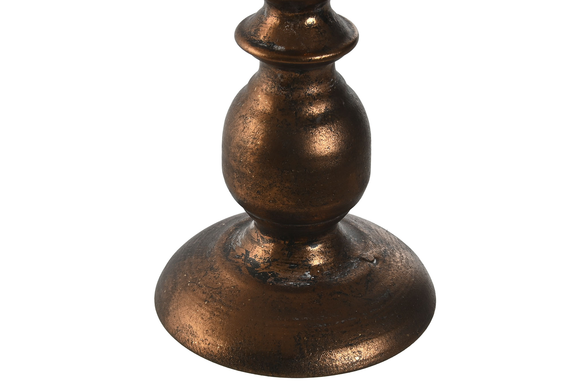 CANDELABRO METAL 10,5X10,5X32,5 ENVEJECIDO DORADO 4