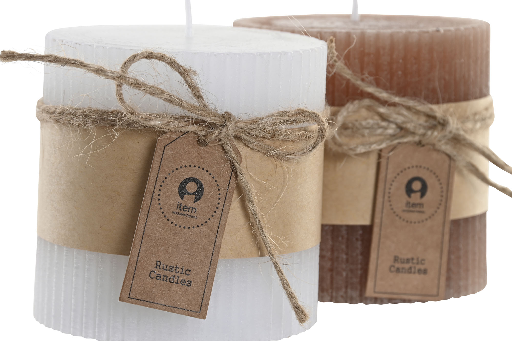 VELA CERA 7X7X7CM MARRON 2