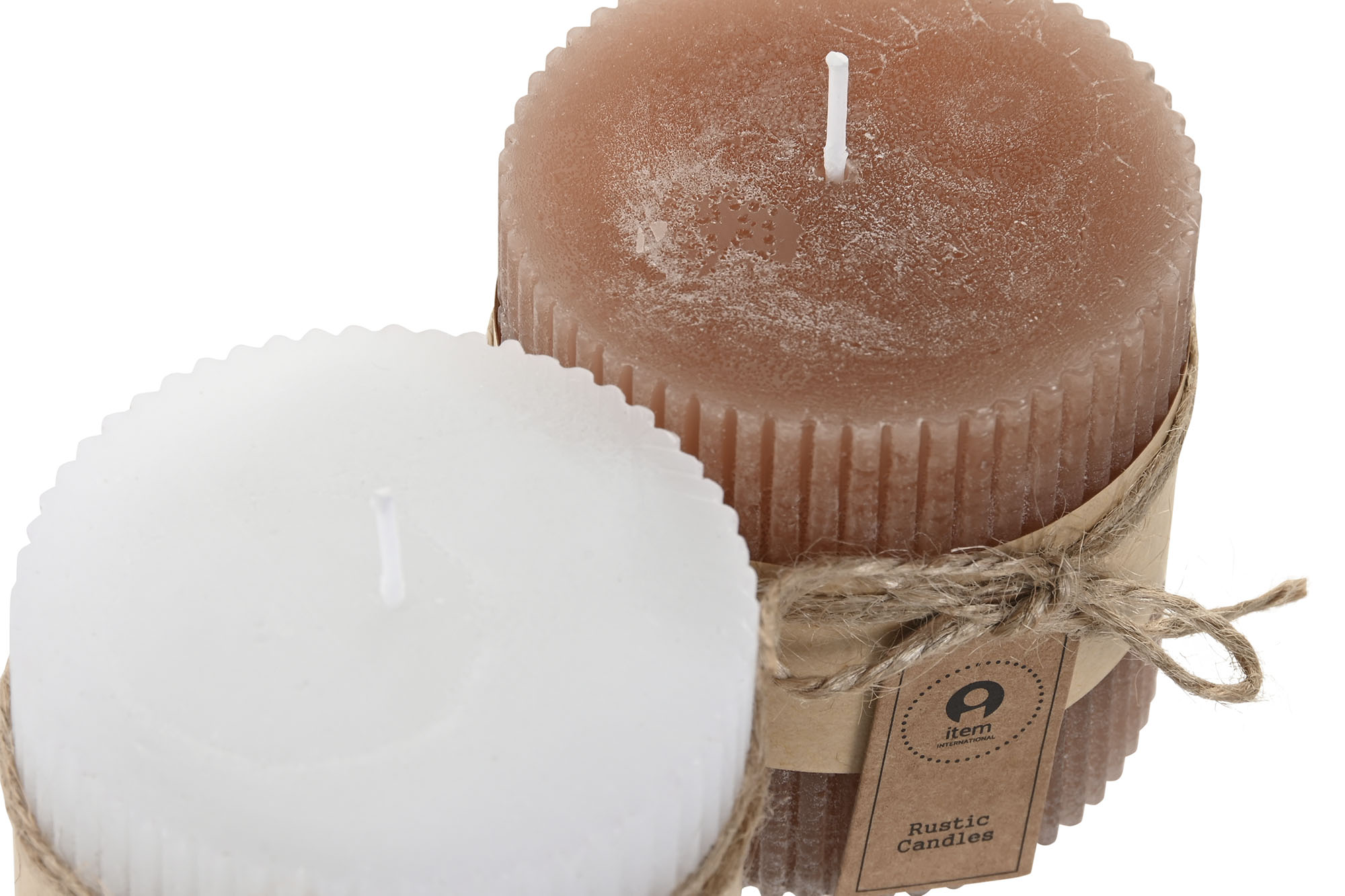 VELA CERA 7X7X7CM MARRON 3