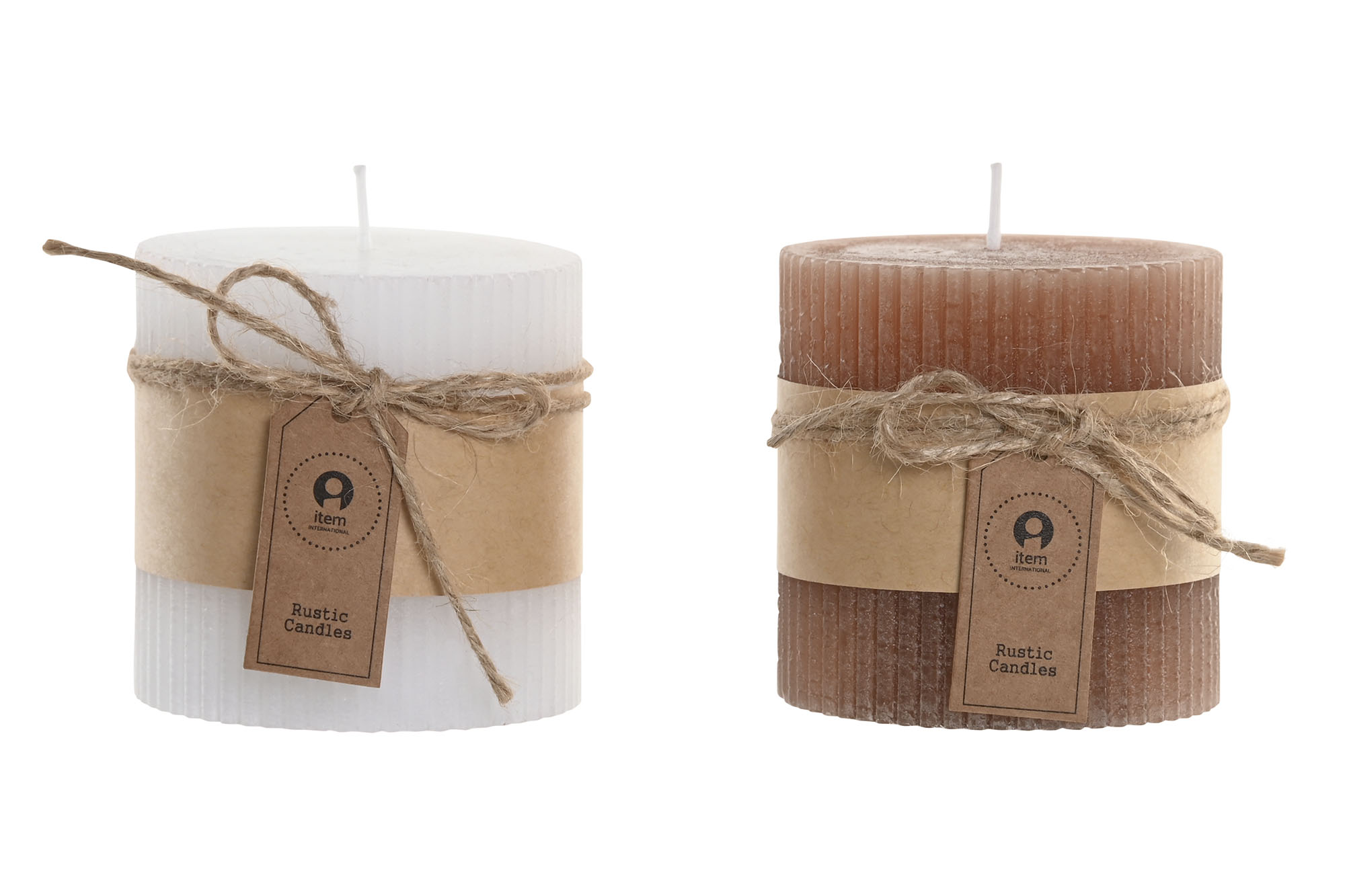 VELA CERA 7X7X7CM BLANCO