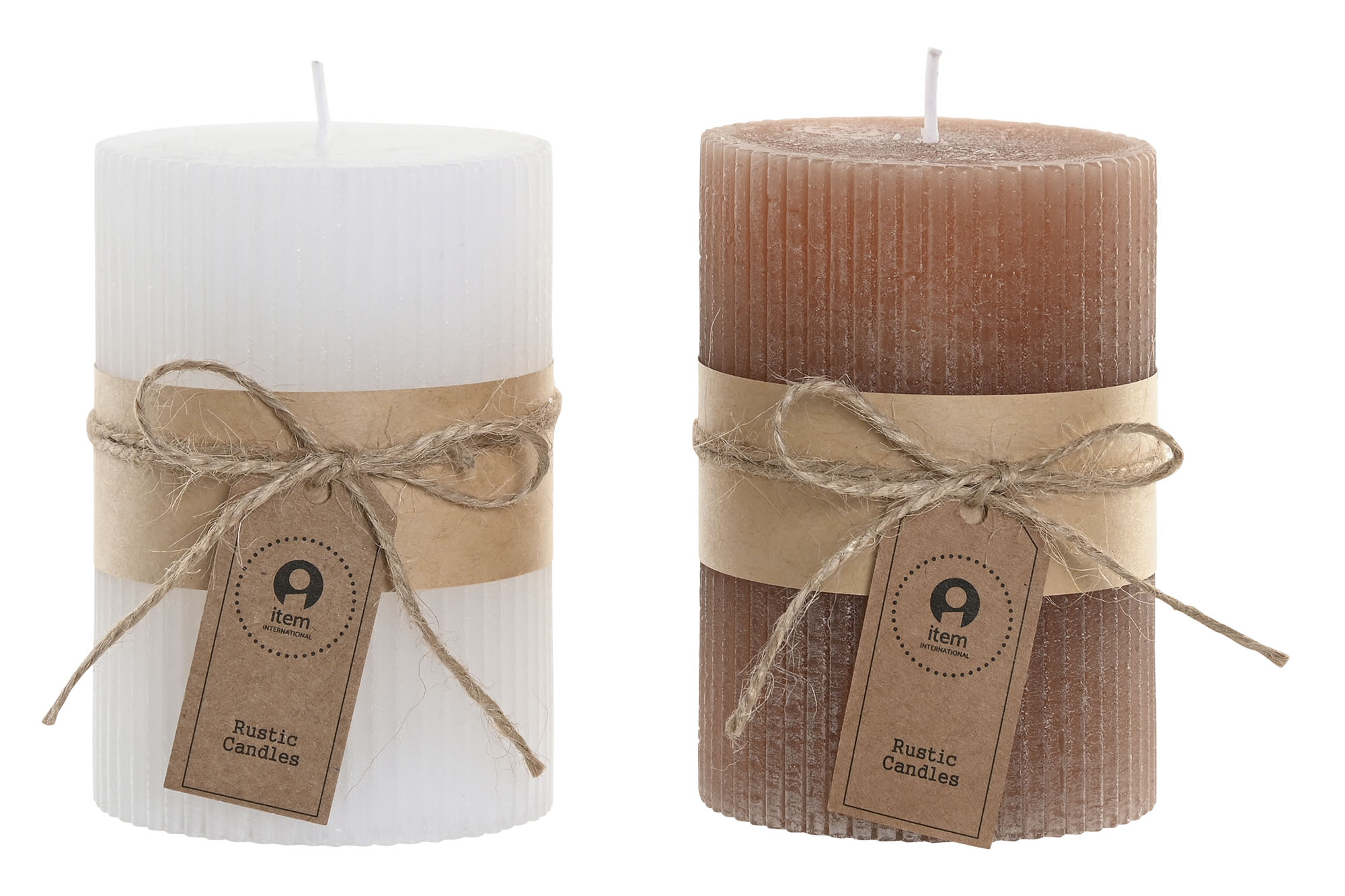 VELA CERA 7X7X10CM BLANCA