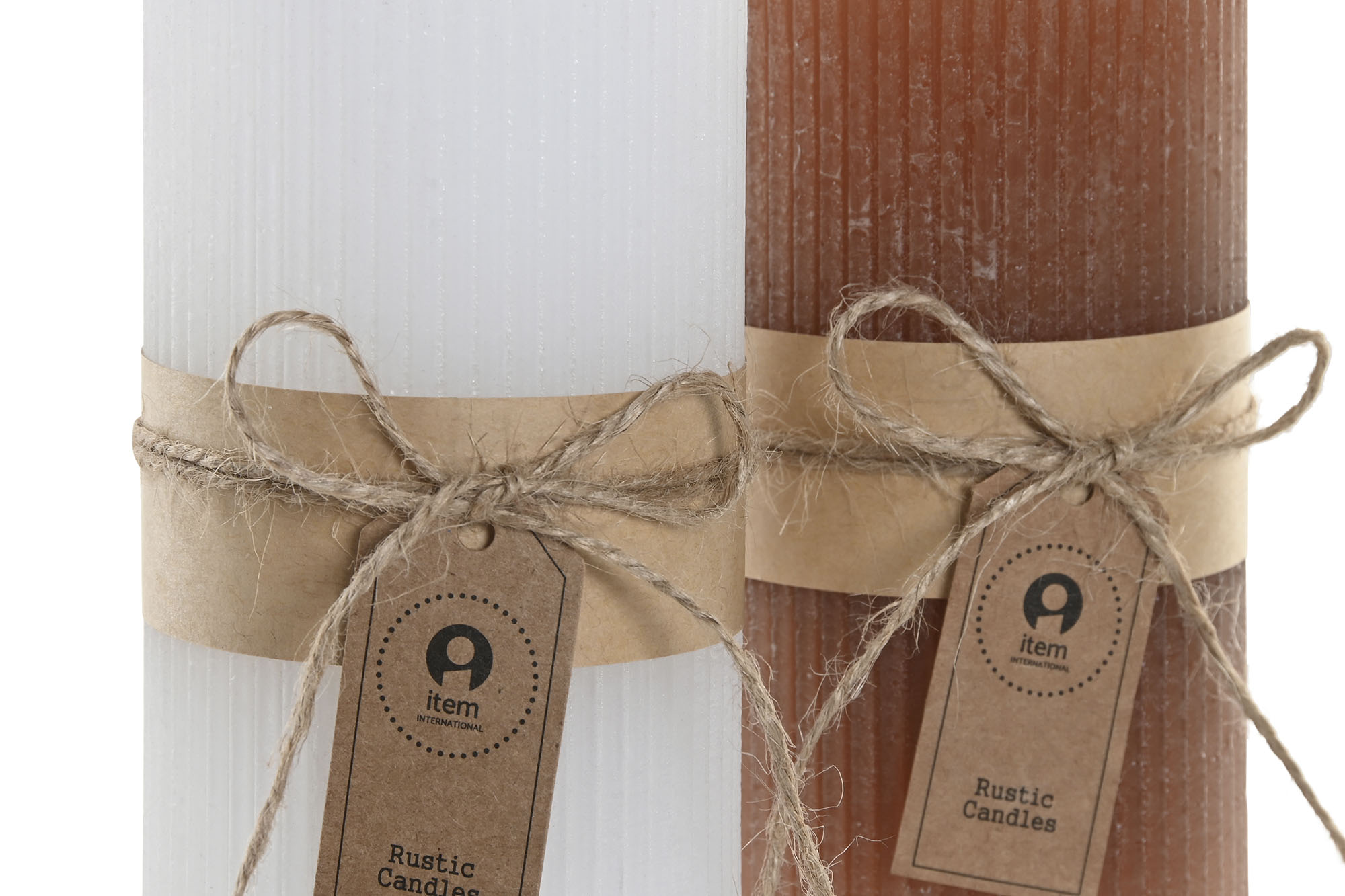 VELA CERA 7X7X14CM MARRON 2