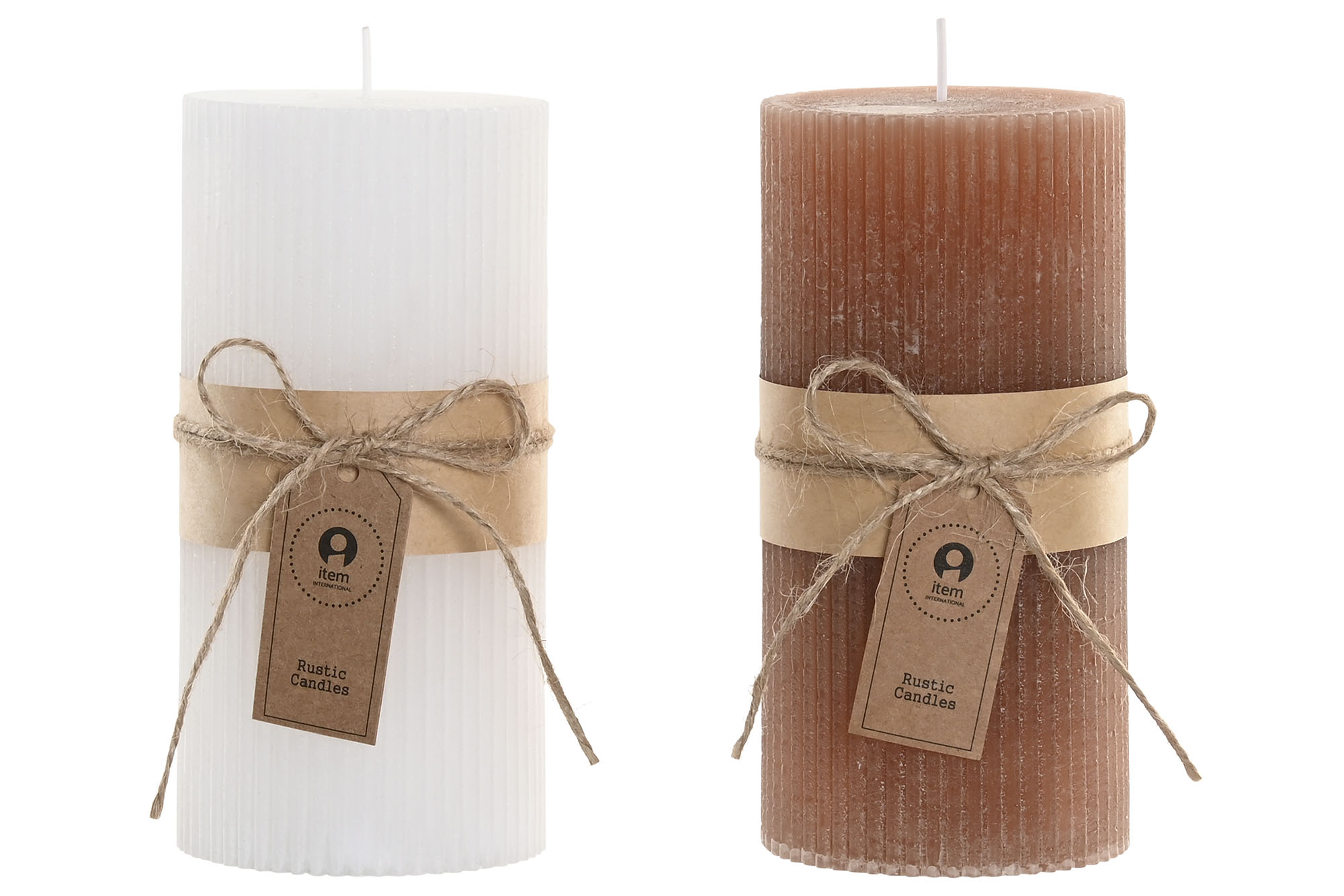 VELA CERA 7X7X14CM BLANCO